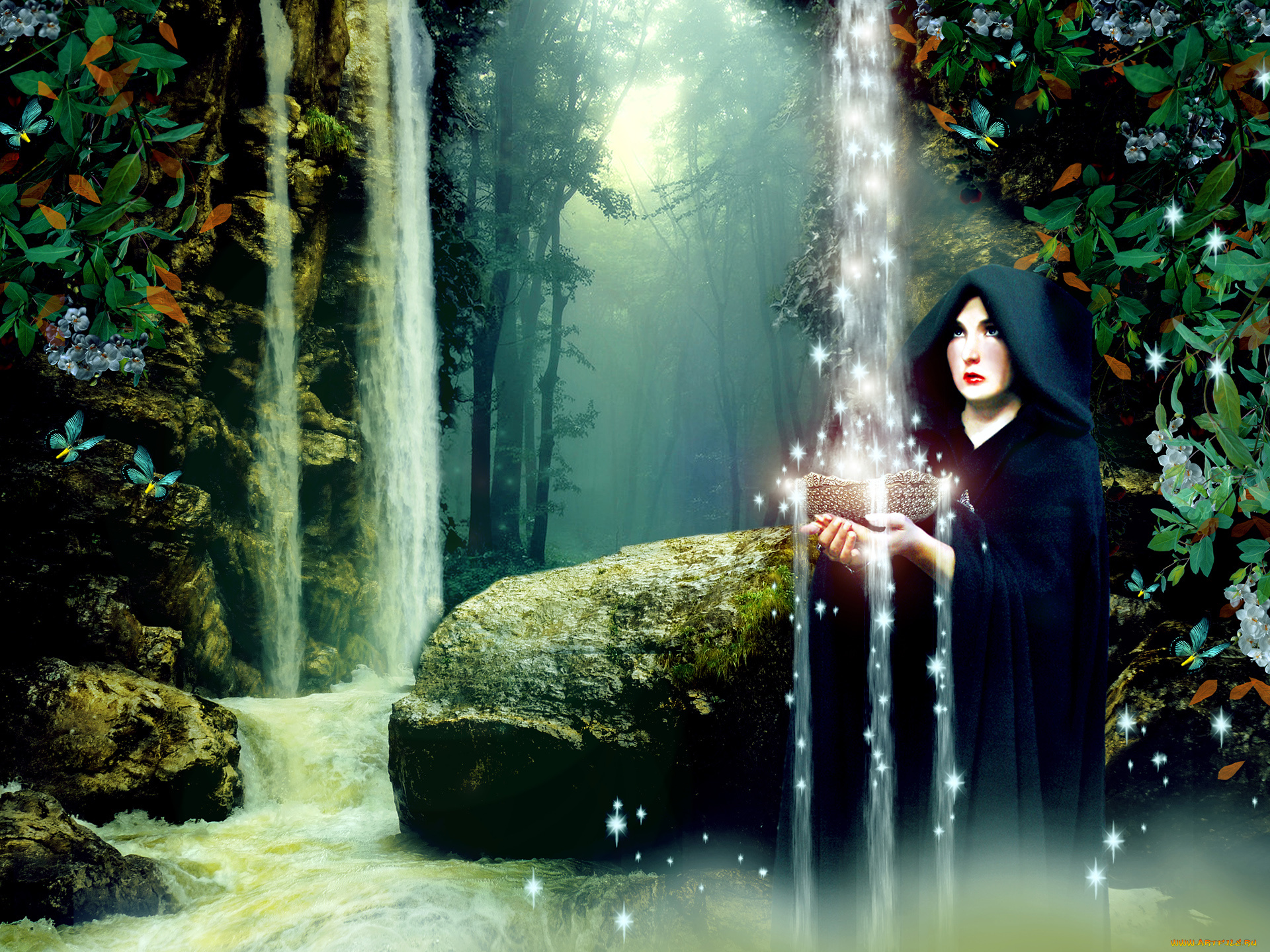 фэнтези, магия, бабочки