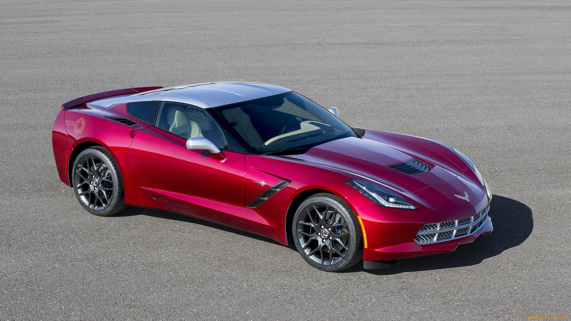 2014, chevrolet, corvette, c7, stingray, , paul, stanley, автомобили, corvette, тюнинг, металлик, красный, chevrolet, stanley, paul, stingray