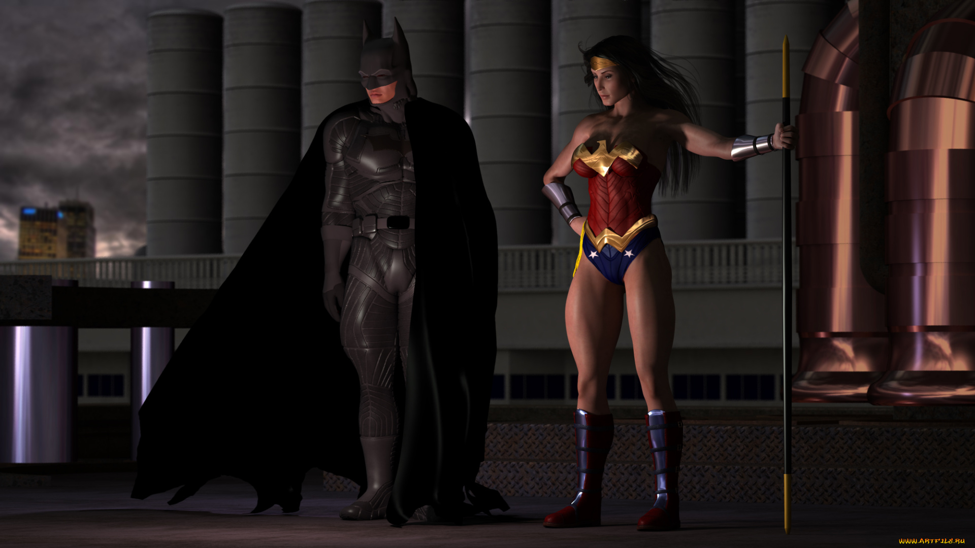 3д, графика, фантазия, , fantasy, взгляд, девушка, мужчина, супермены