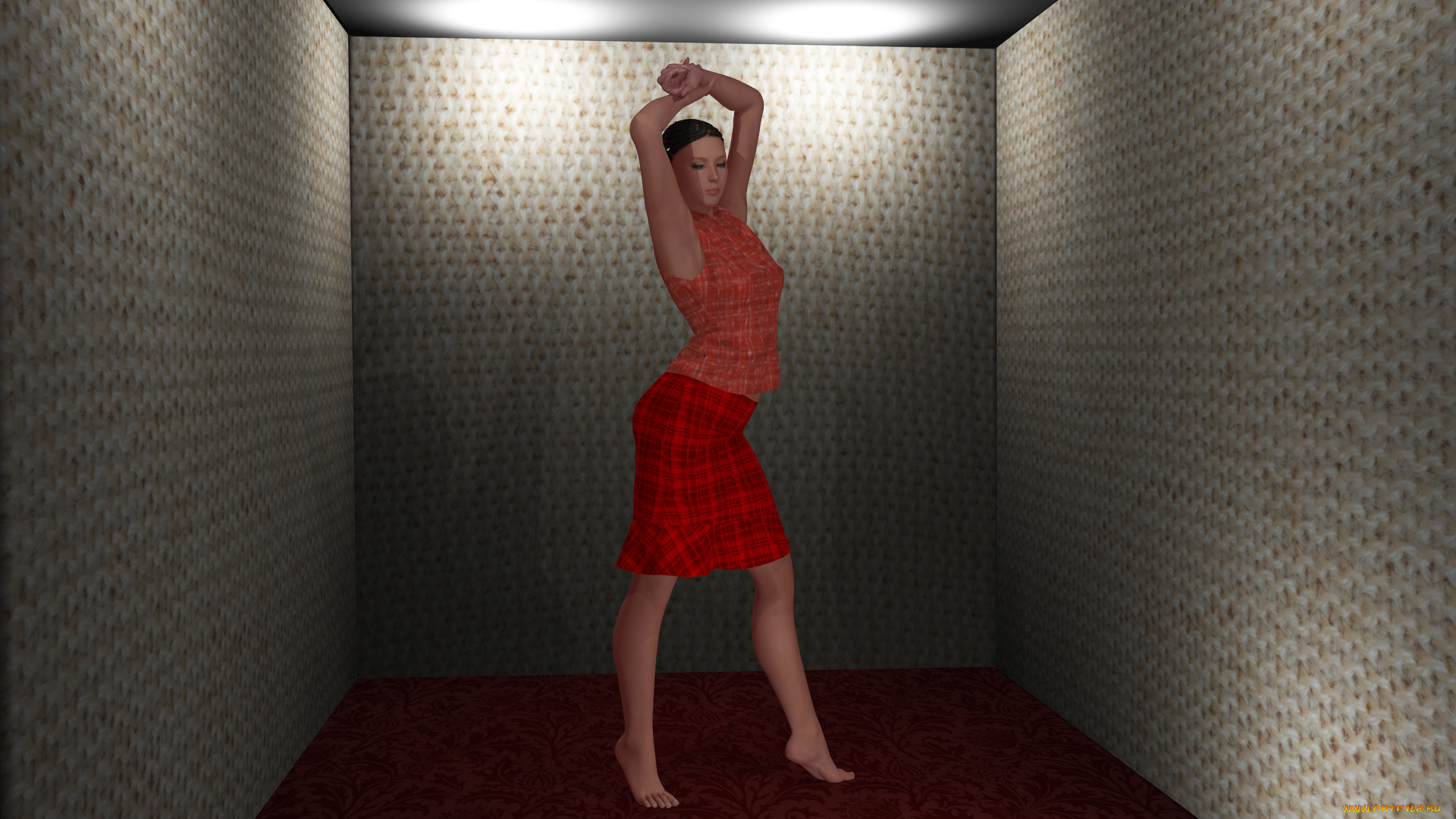 3д, графика, люди, , people, девушка, взгляд, фон, платье