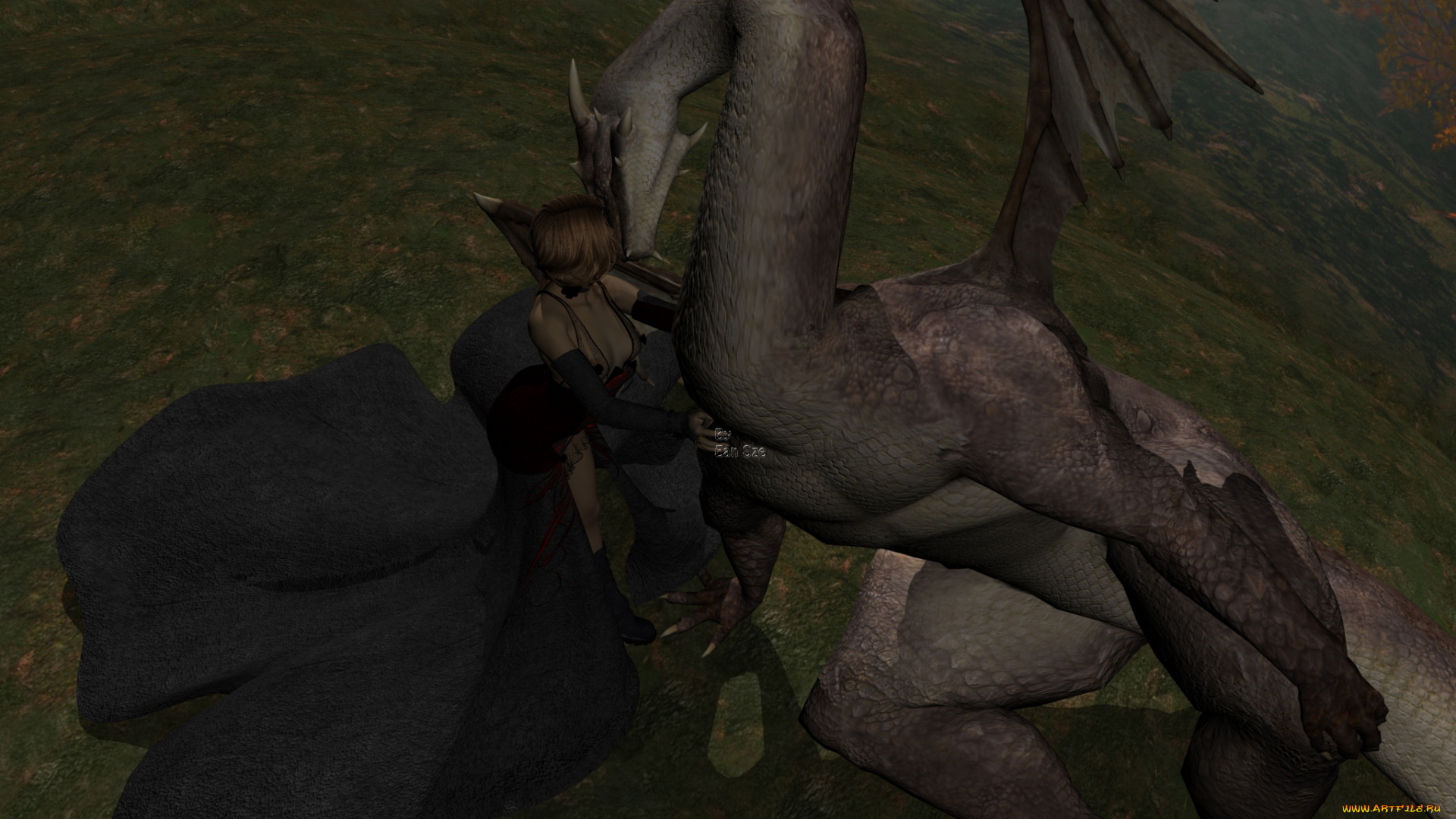 3д, графика, существа, , creatures, фон, дракон