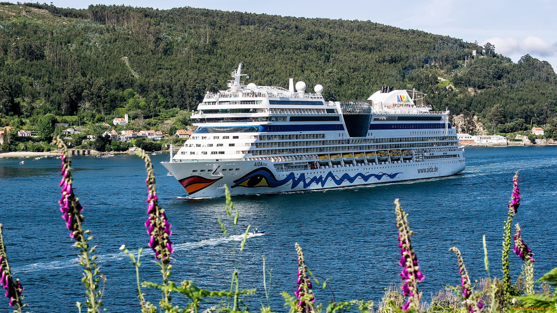 корабли, лайнеры, лайнер, пролив