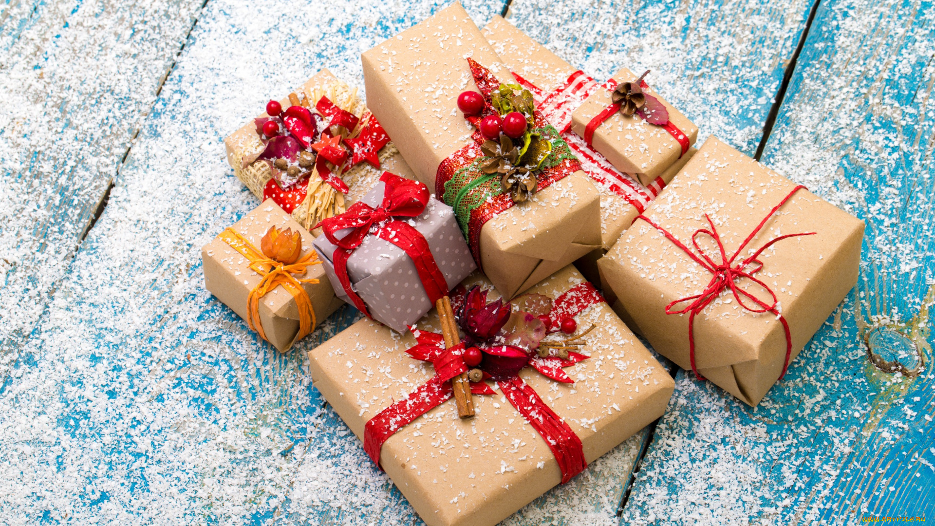 праздничные, подарки, и, коробочки, merry, christmas, new, year, gifts, новый, год, рождество, снег, подарки