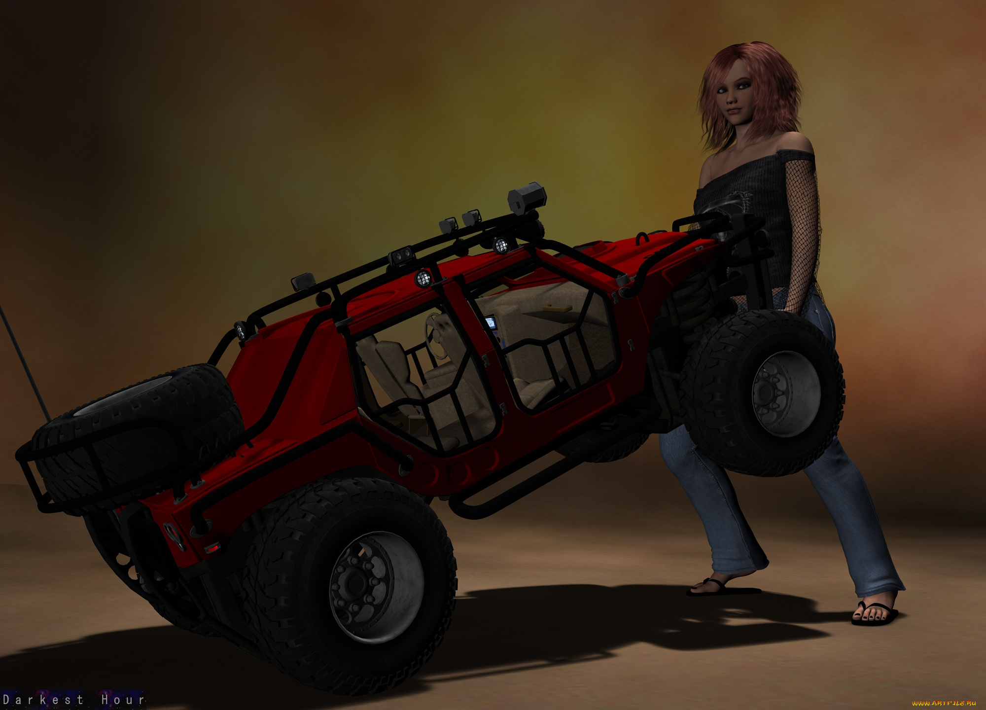 3д, графика, люди, , people, автомобиль, фон, взгляд, девушка