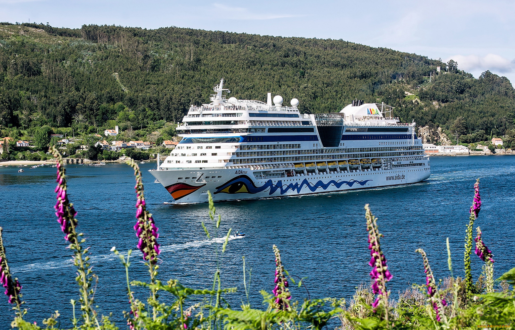 корабли, лайнеры, лайнер, пролив