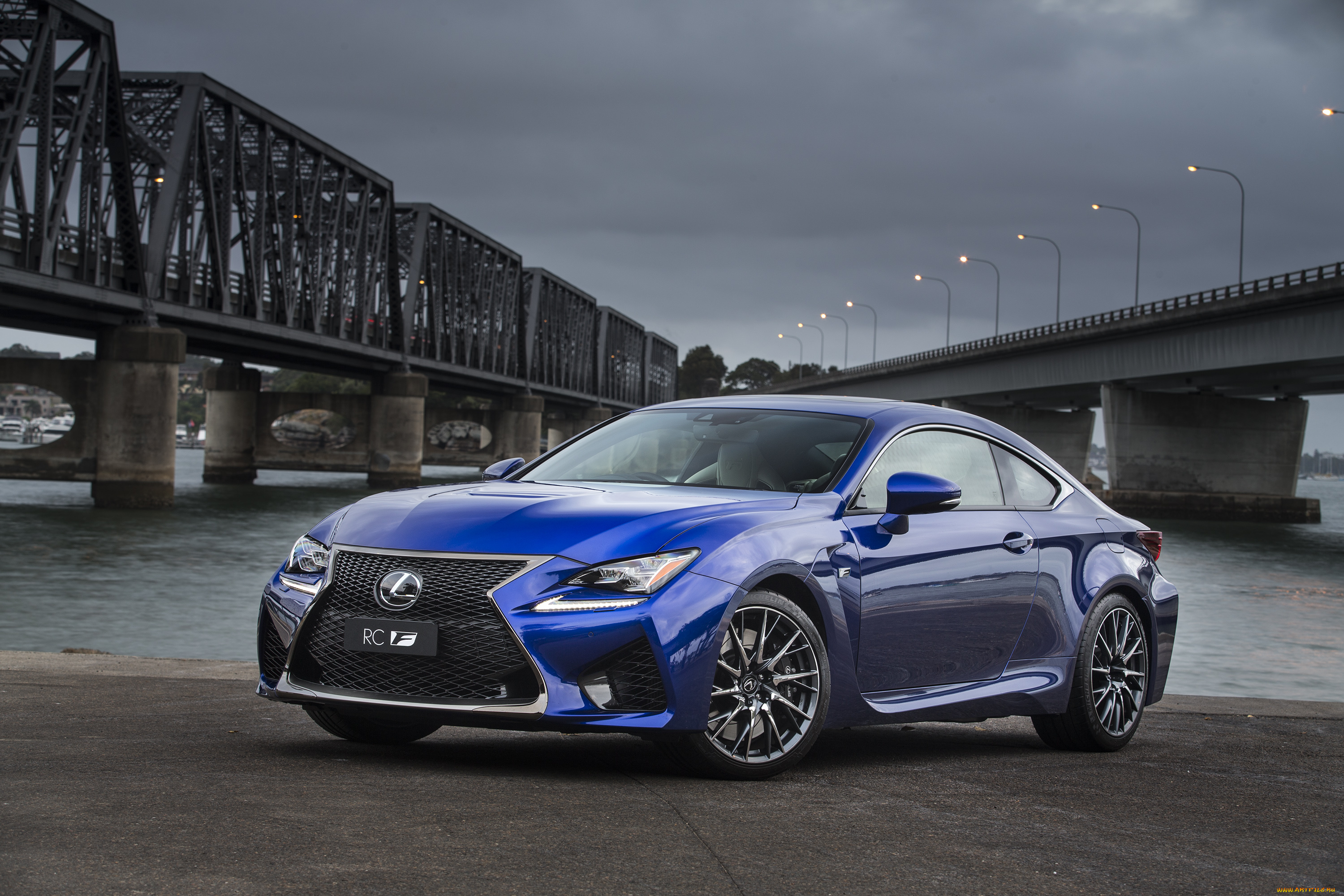 автомобили, lexus, au-spec, rc, f, синий, 2014г
