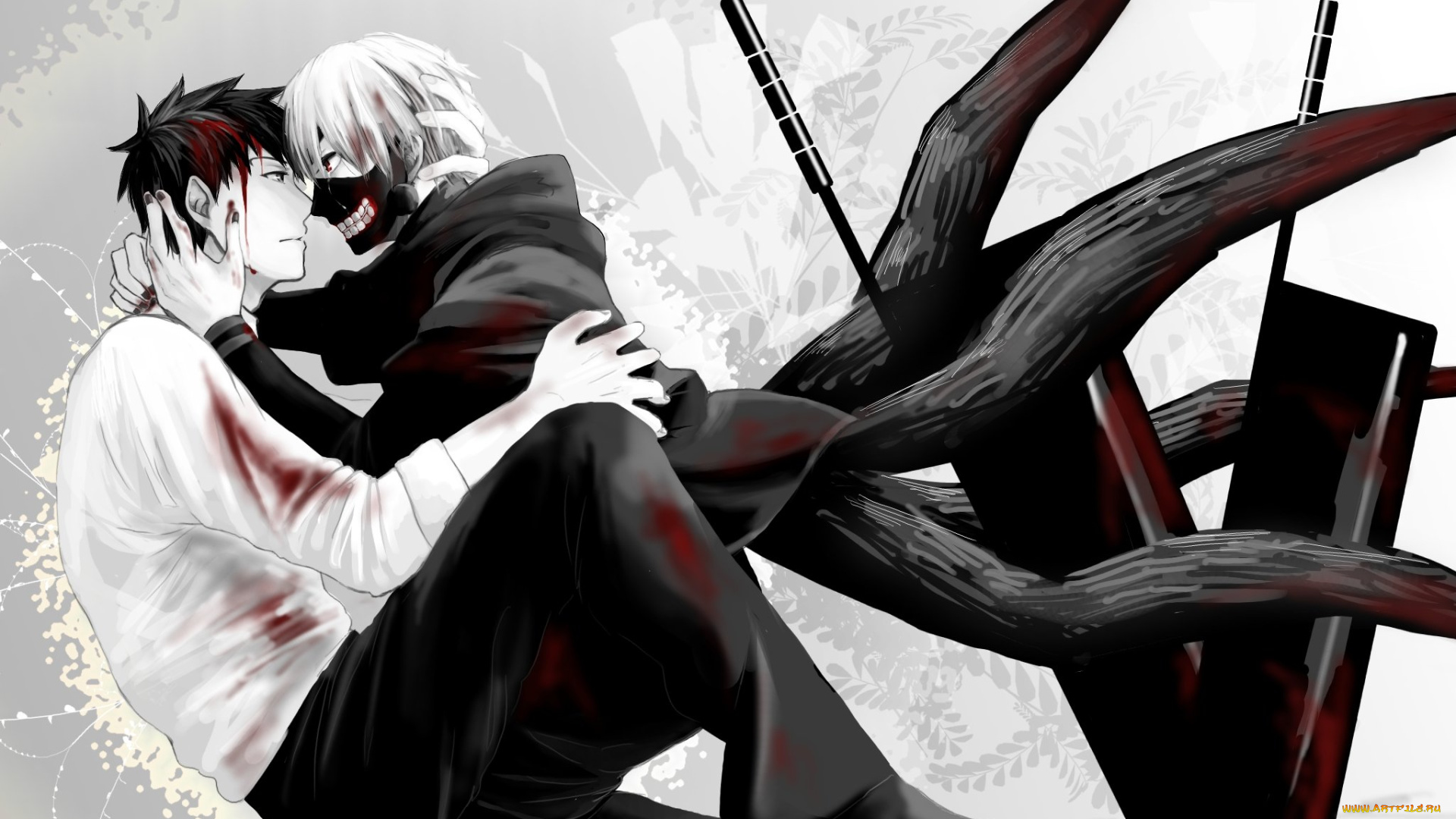 аниме, tokyo, ghoul, токийский, гуль, канеки, кен, арт