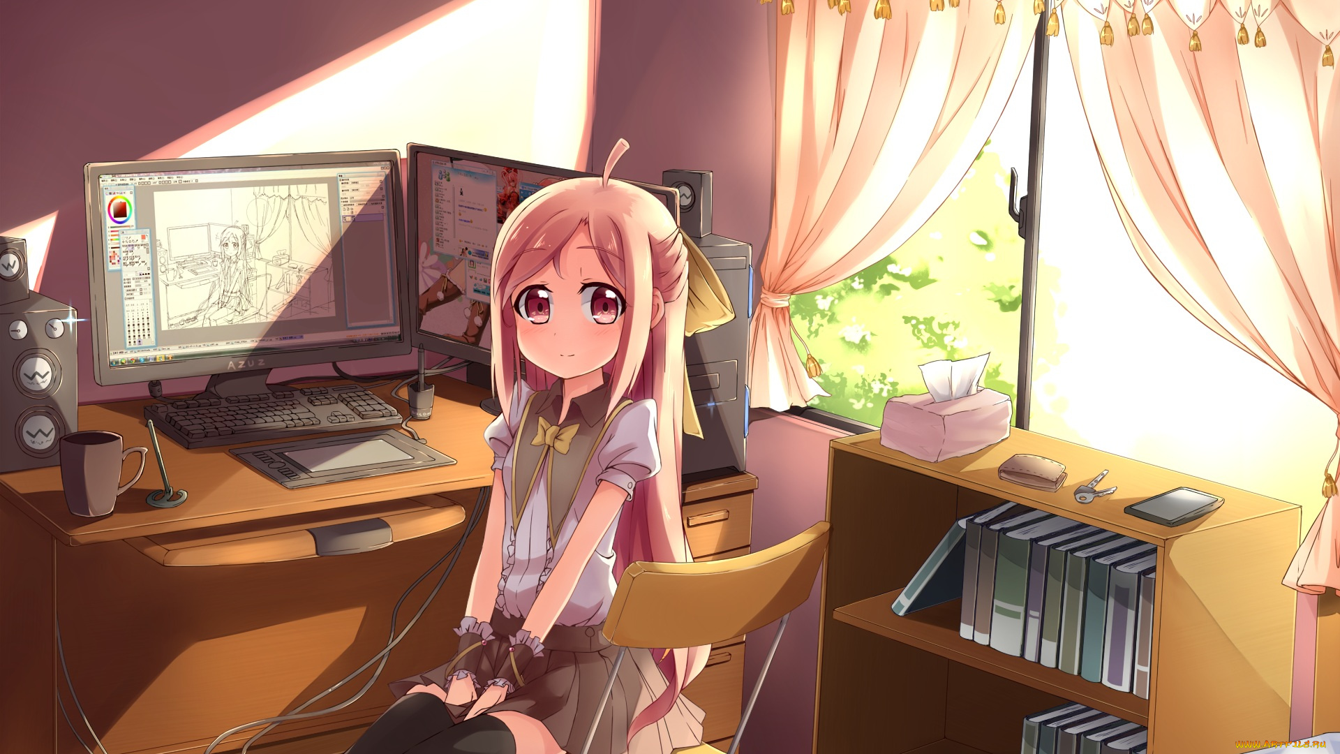 аниме, unknown, , другое, девочка, арт, yaguo