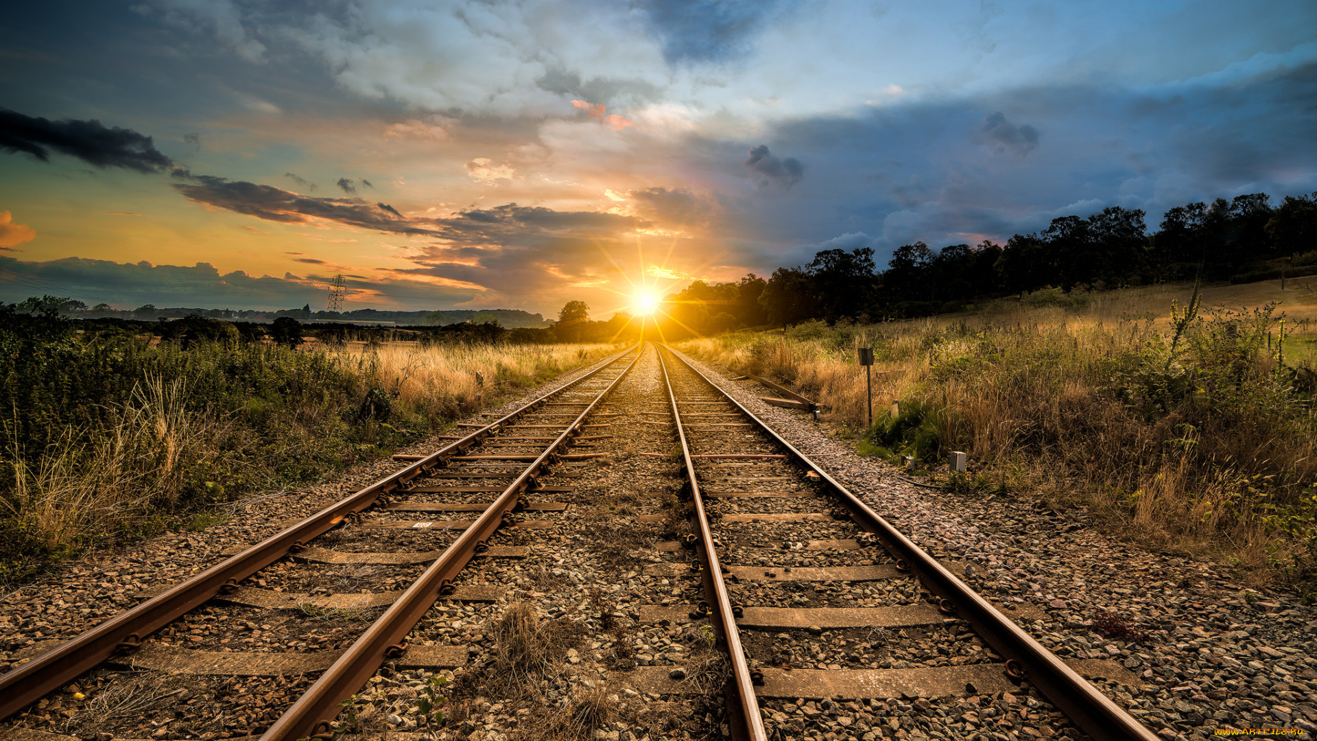 разное, транспортные, средства, и, магистрали, рассвет