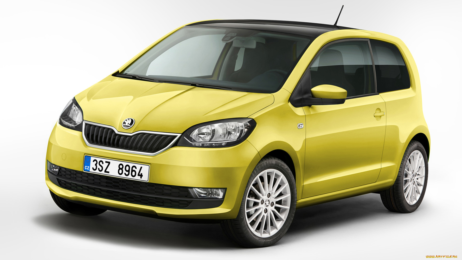 skoda, citigo, 5-door, 2017, автомобили, skoda, жёлтая, 2017, 5-door, citigo