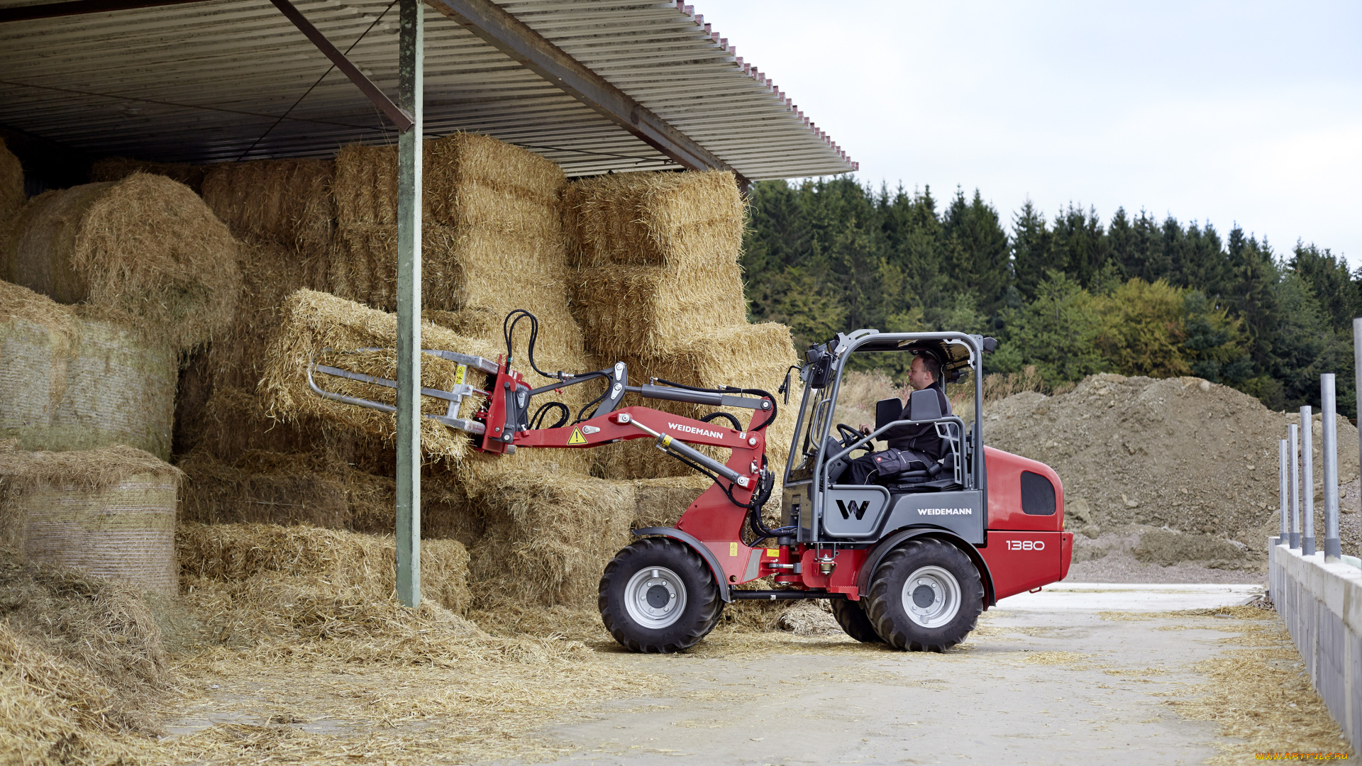 техника, фронтальные, погрузчики, weidemann