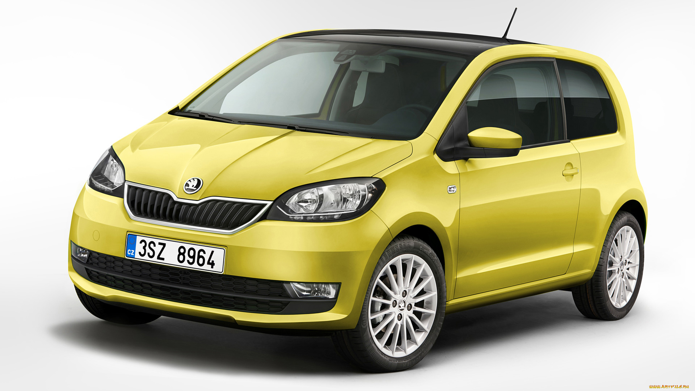 skoda, citigo, 5-door, 2017, автомобили, skoda, жёлтая, 2017, 5-door, citigo