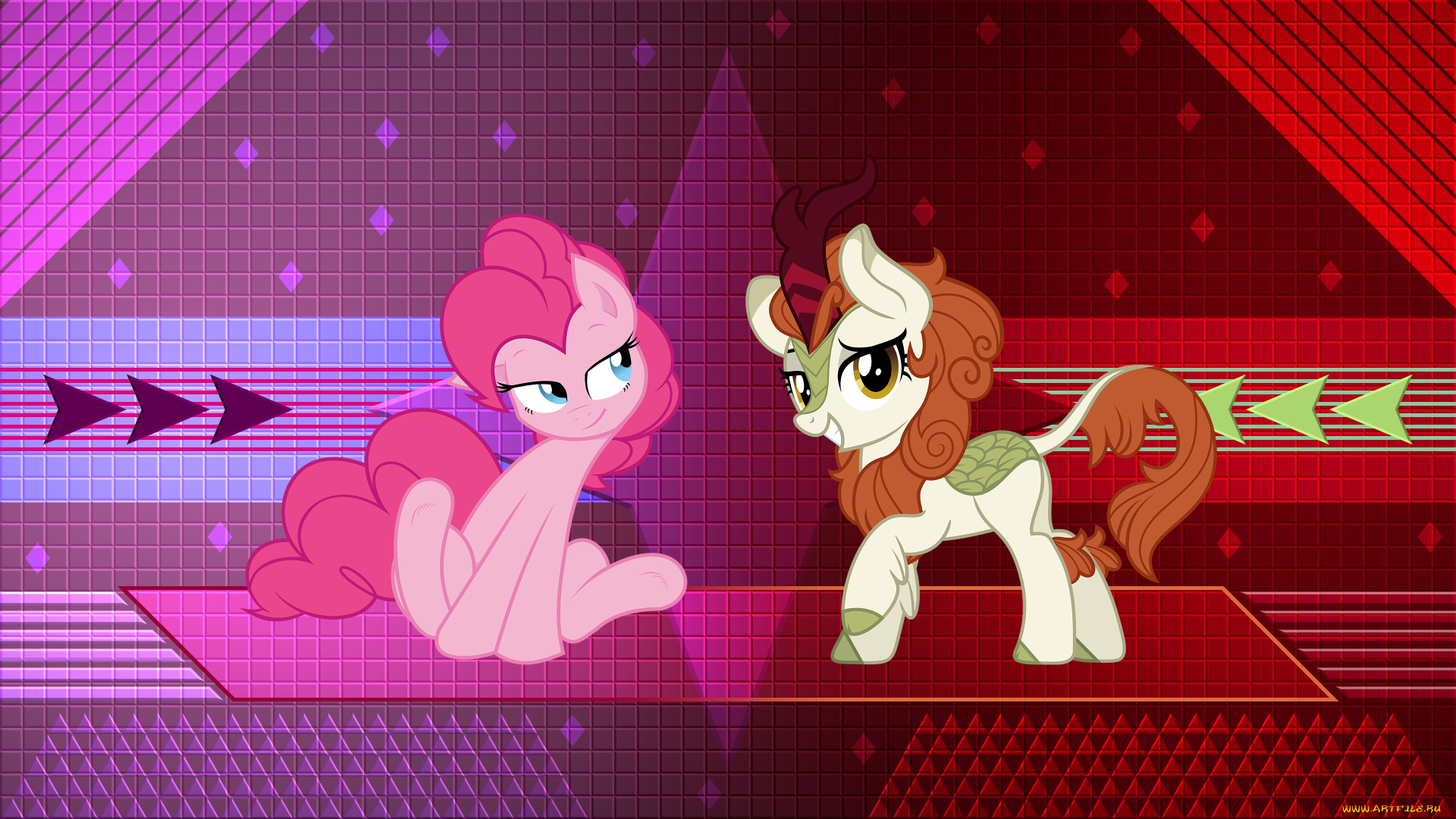 мультфильмы, my, little, pony, фон, пони