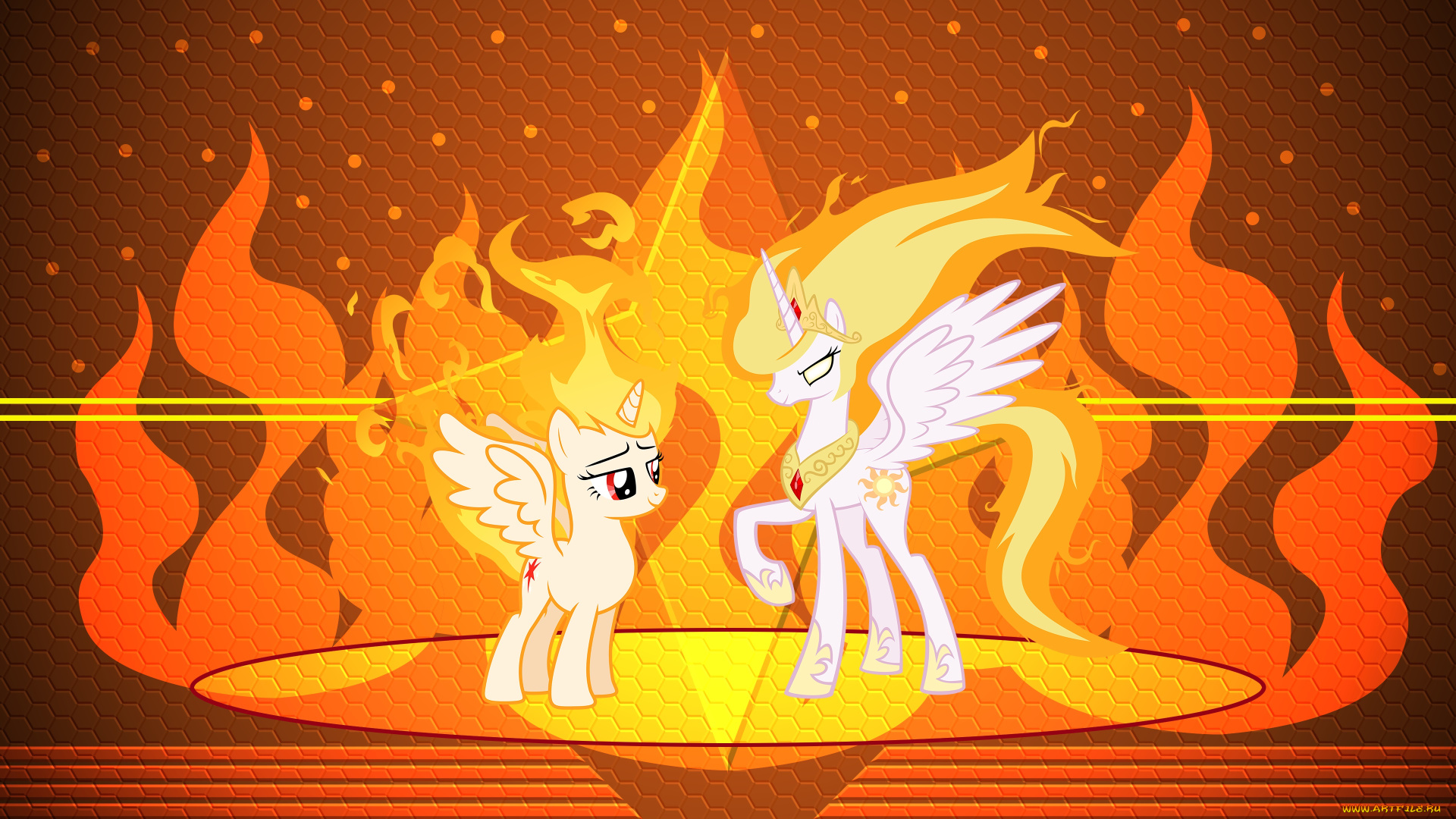 мультфильмы, my, little, pony, фон, пони