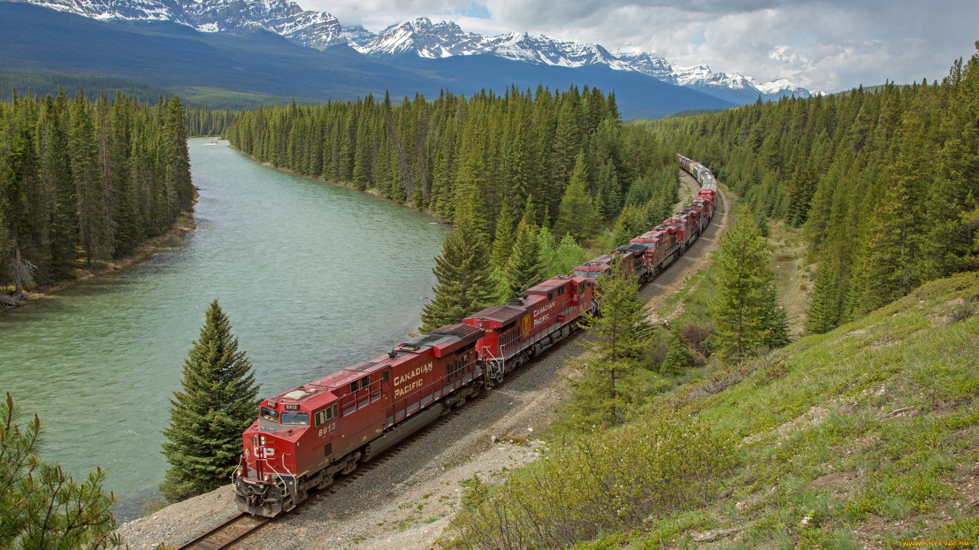 техника, поезда, локомотив, состав