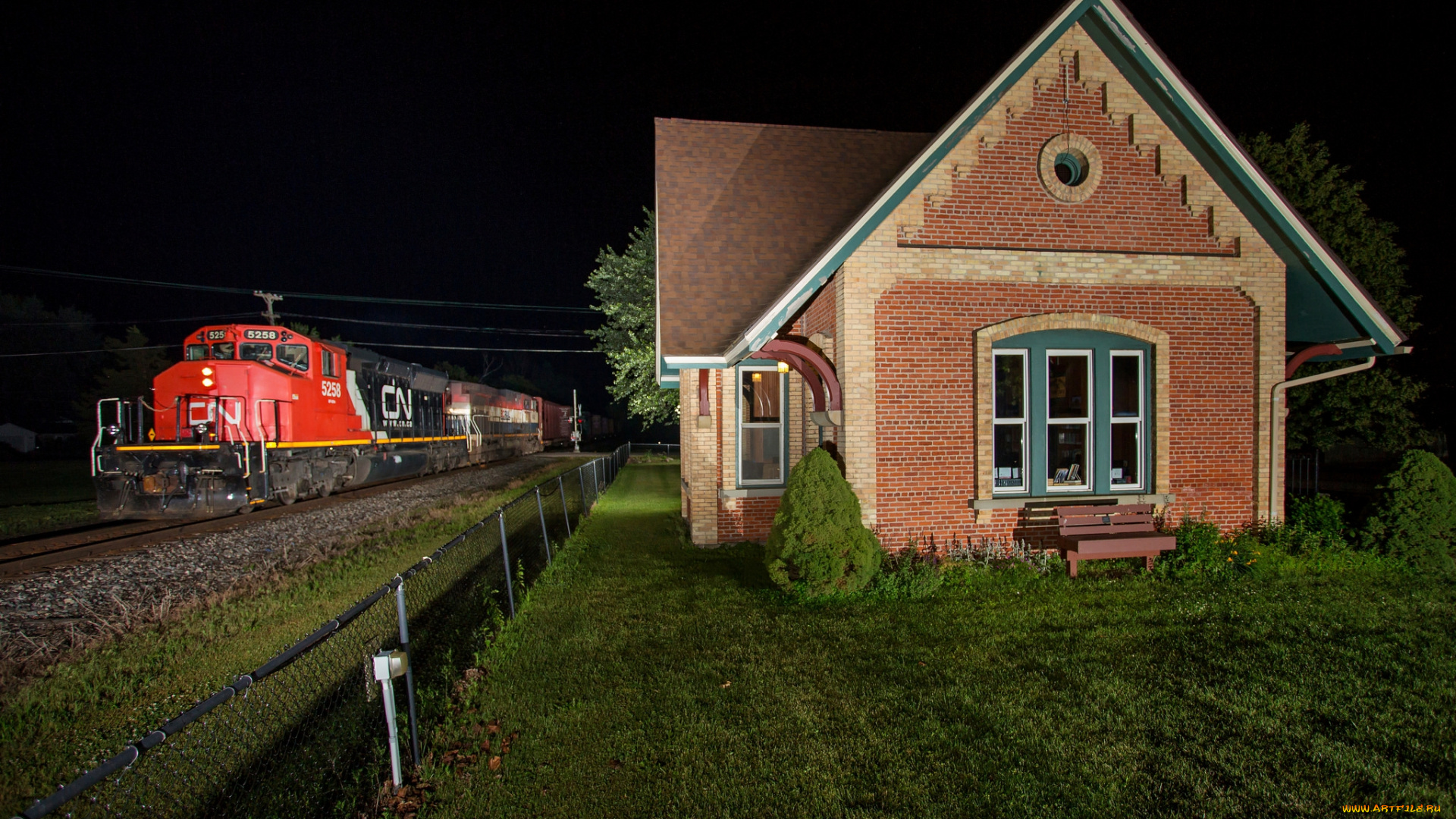 техника, поезда, локомотив, состав