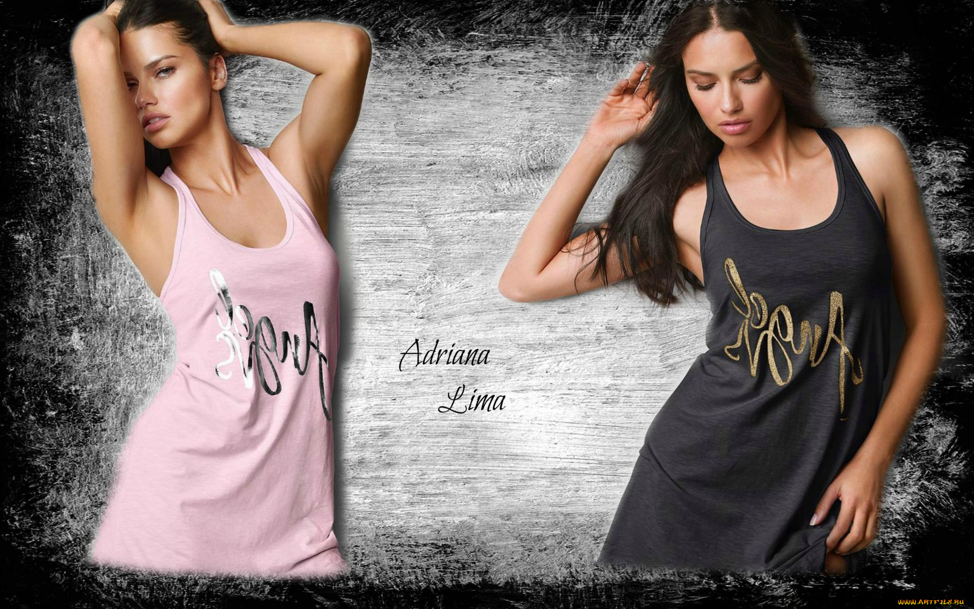 девушки, adriana, lima, брюнетка, майка, модель