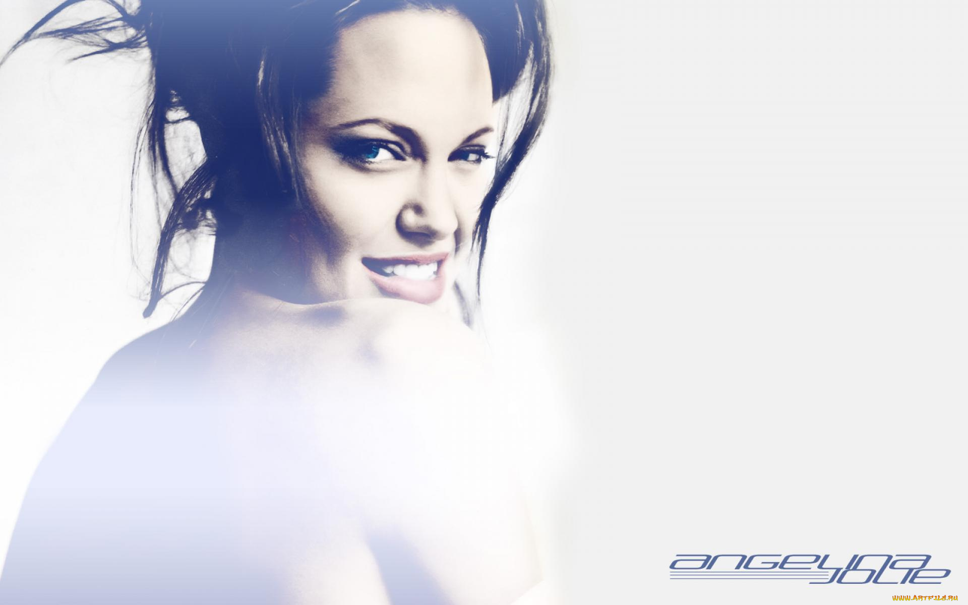 девушки, angelina, jolie, брюнетка, актриса, лицо