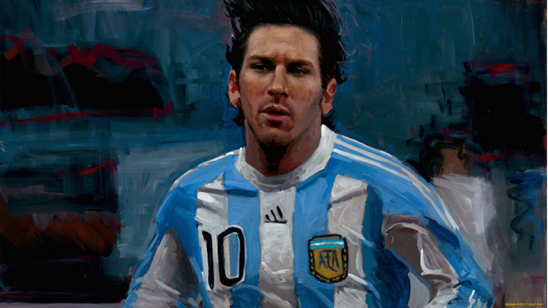 рисованное, fabian, perez, fabian, perez, месси, футболист