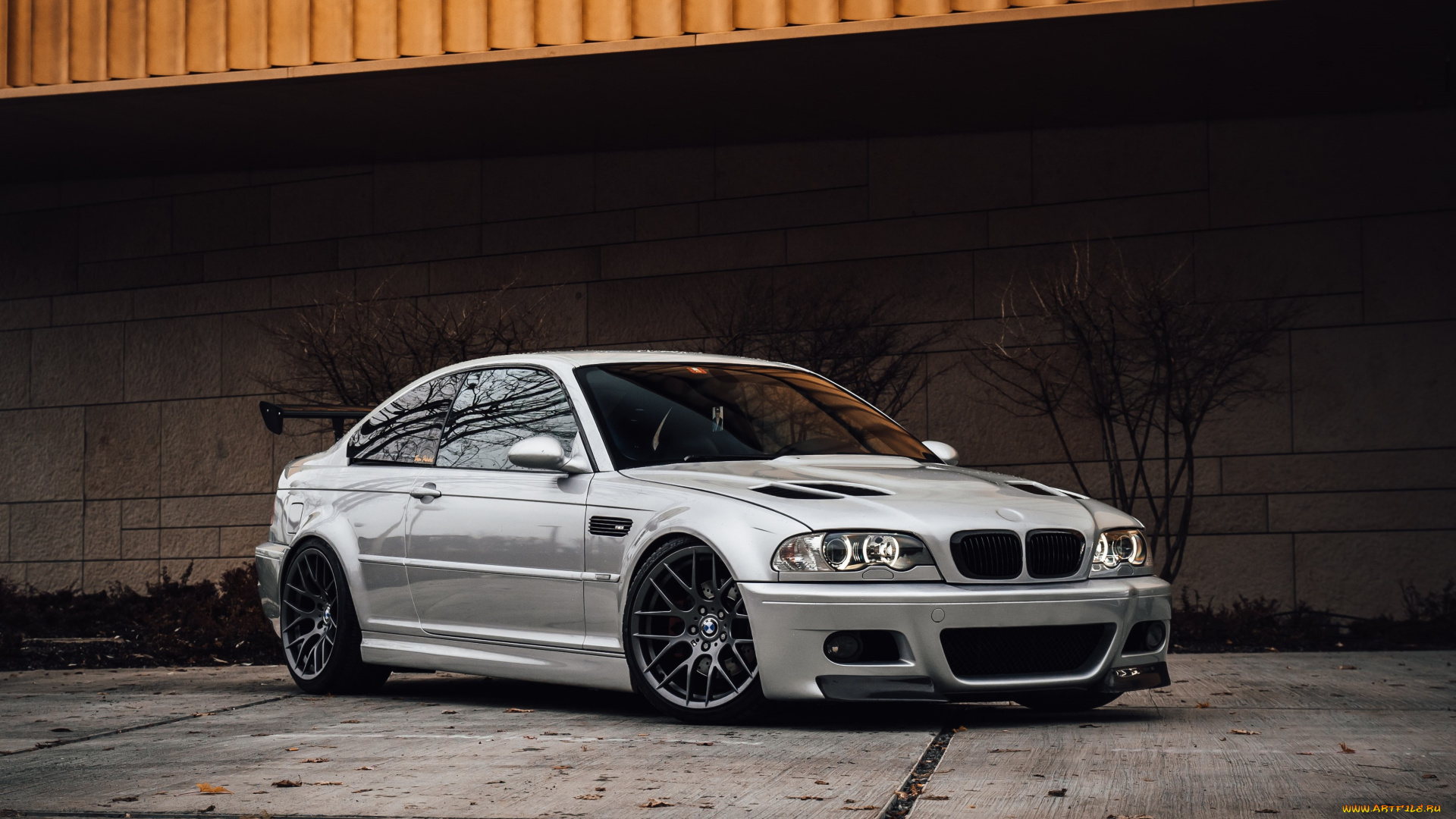 автомобили, bmw, front, grey, m3, e46