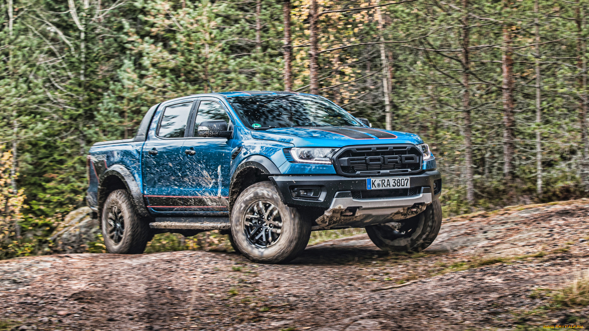 автомобили, ford, 2021, ranger, raptor, se, 4k, вид, спереди, экстерьер, синий, пикап, новый, рейнджер, раптор, американские, форд