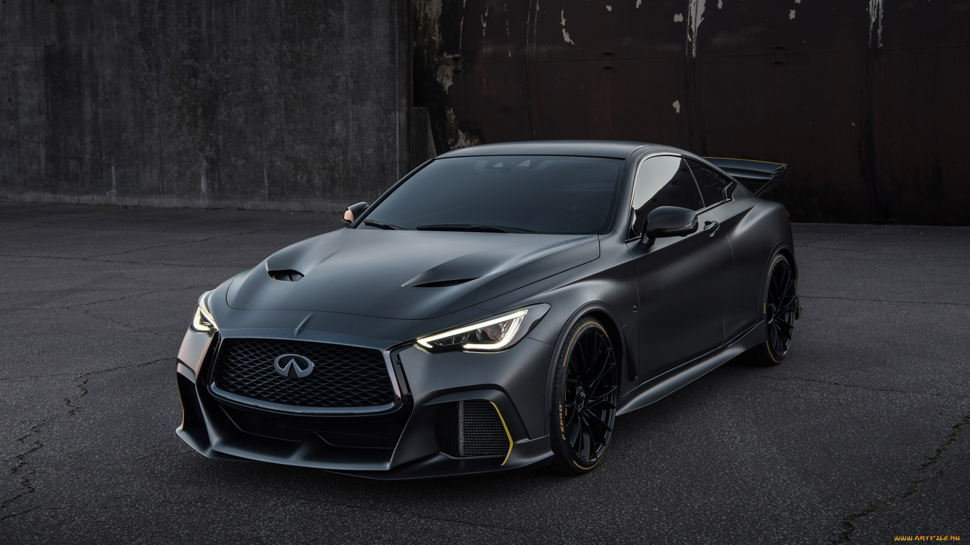 автомобили, infiniti, prototype, 2018, q60, project, black, s