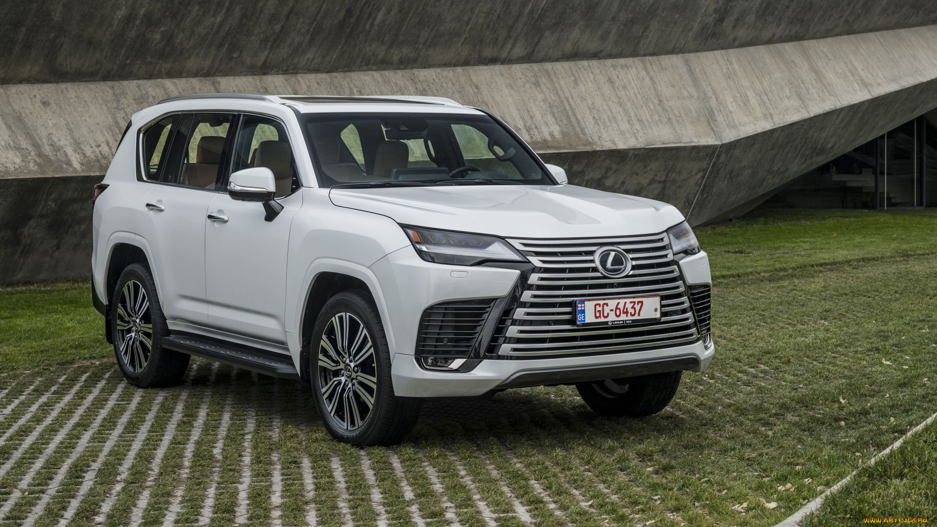 автомобили, lexus, 2021, lx, 4k, экстерьер, вид, спереди, белый, внедорожник, 500d, японские, лексус