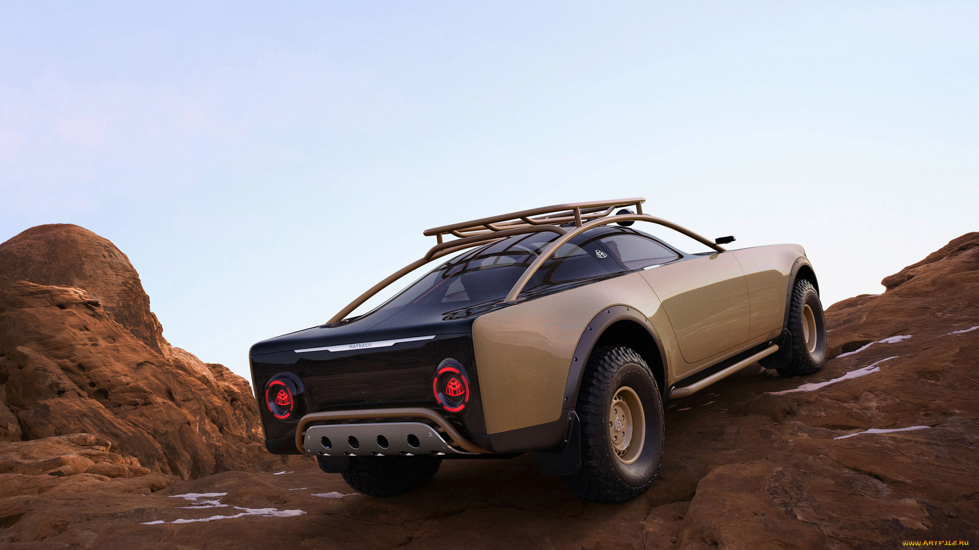 автомобили, maybach, 2021, mercedes, benz, project, concept, 4k, вид, сзади, роскошный, пикап, немецкие, мерседес, бенц, проект, майбах, концепт