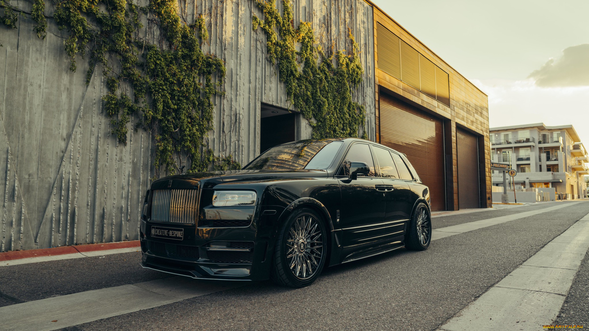 автомобили, rolls-royce, rolls, royce, wall, green, black, suv, cullinan