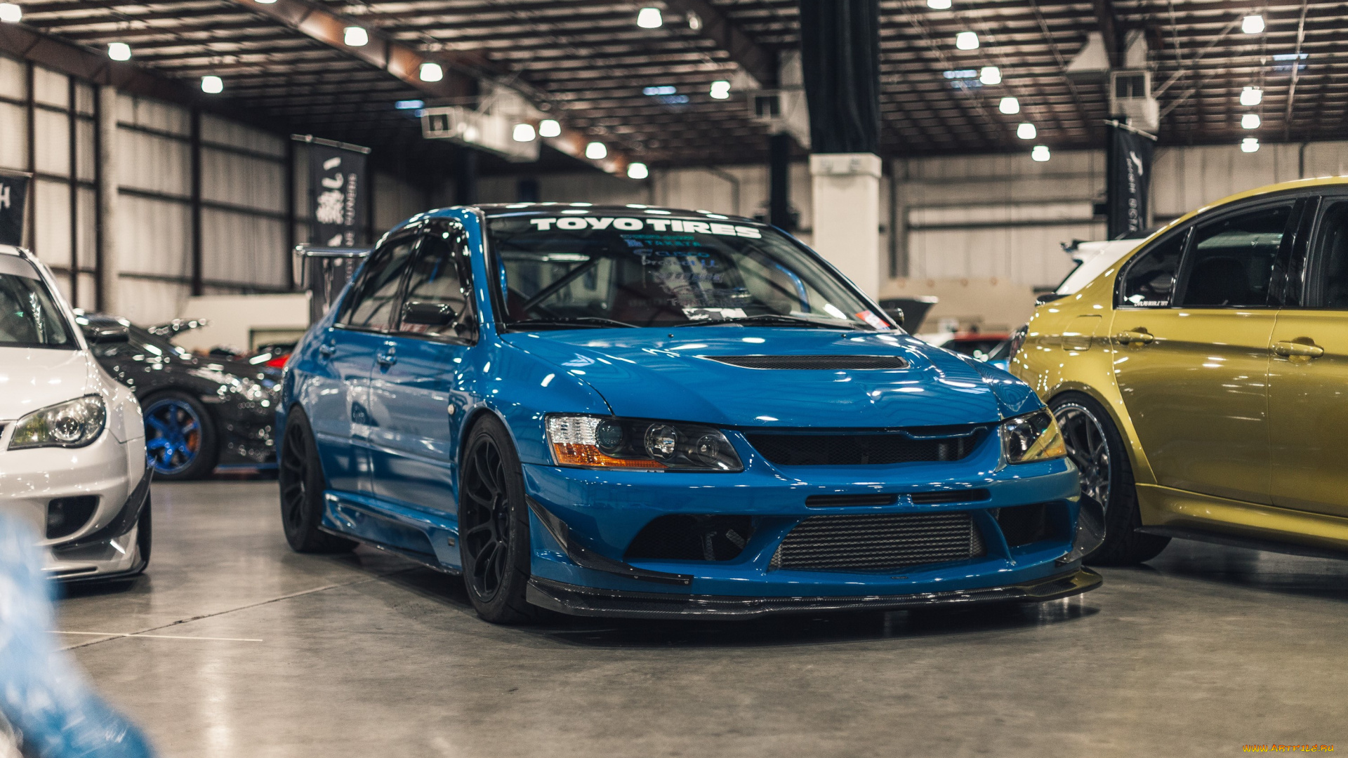 автомобили, выставки, и, уличные, фото, mitsubishi, blue, lancer, evolution, stance, stancenation