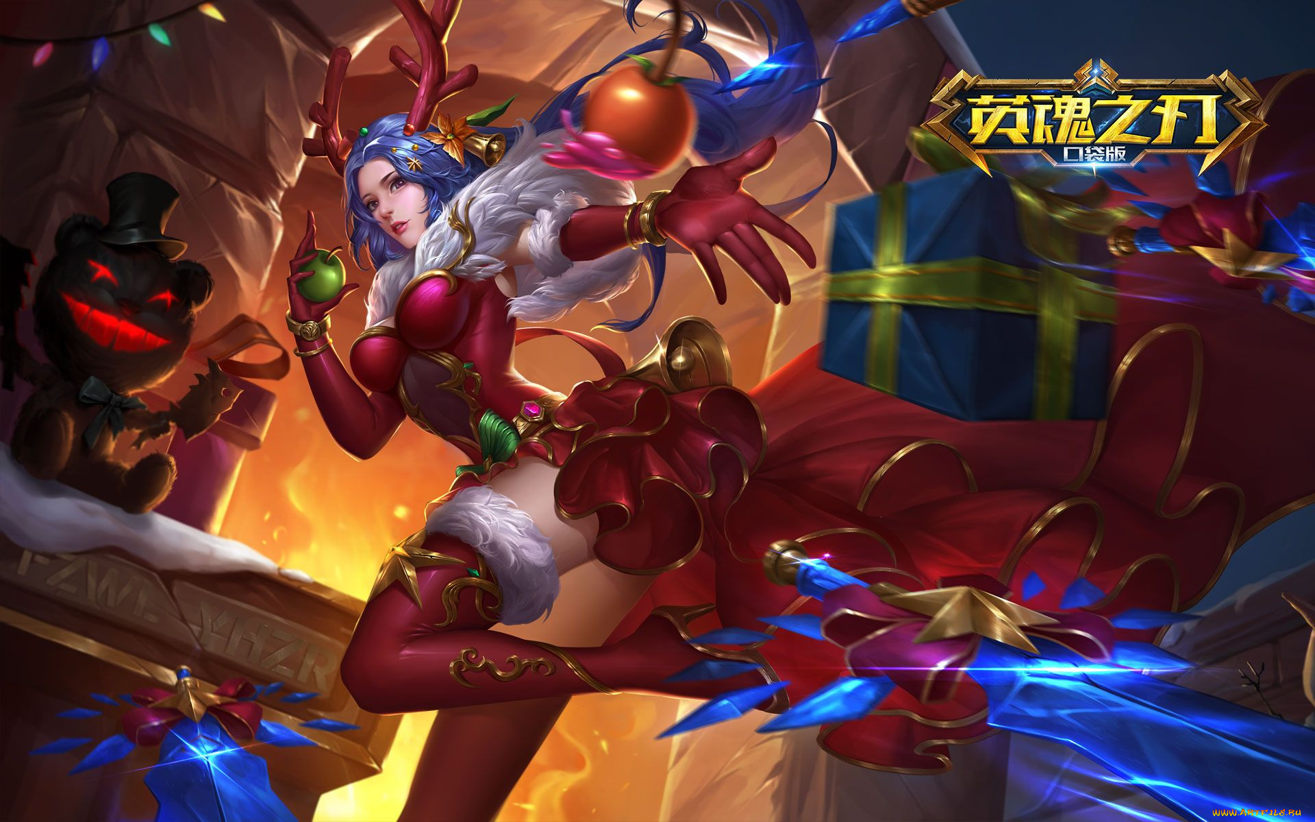 видео, игры, heroes, evolved, девушка, украшения, мишка