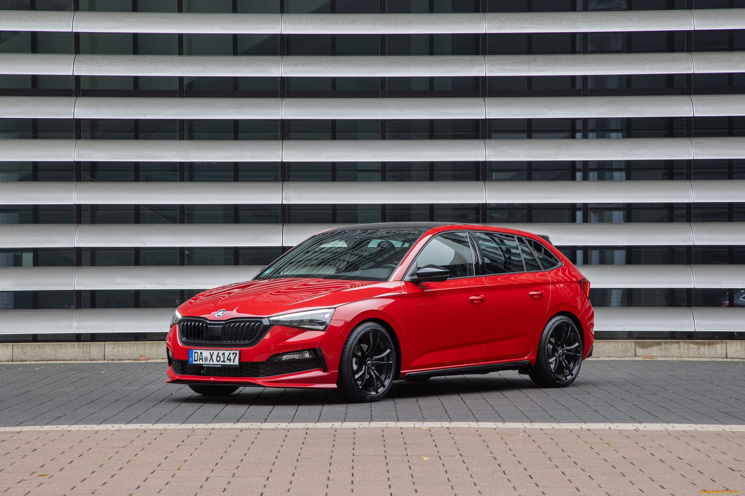 автомобили, skoda, red, abt, scala, edition, s