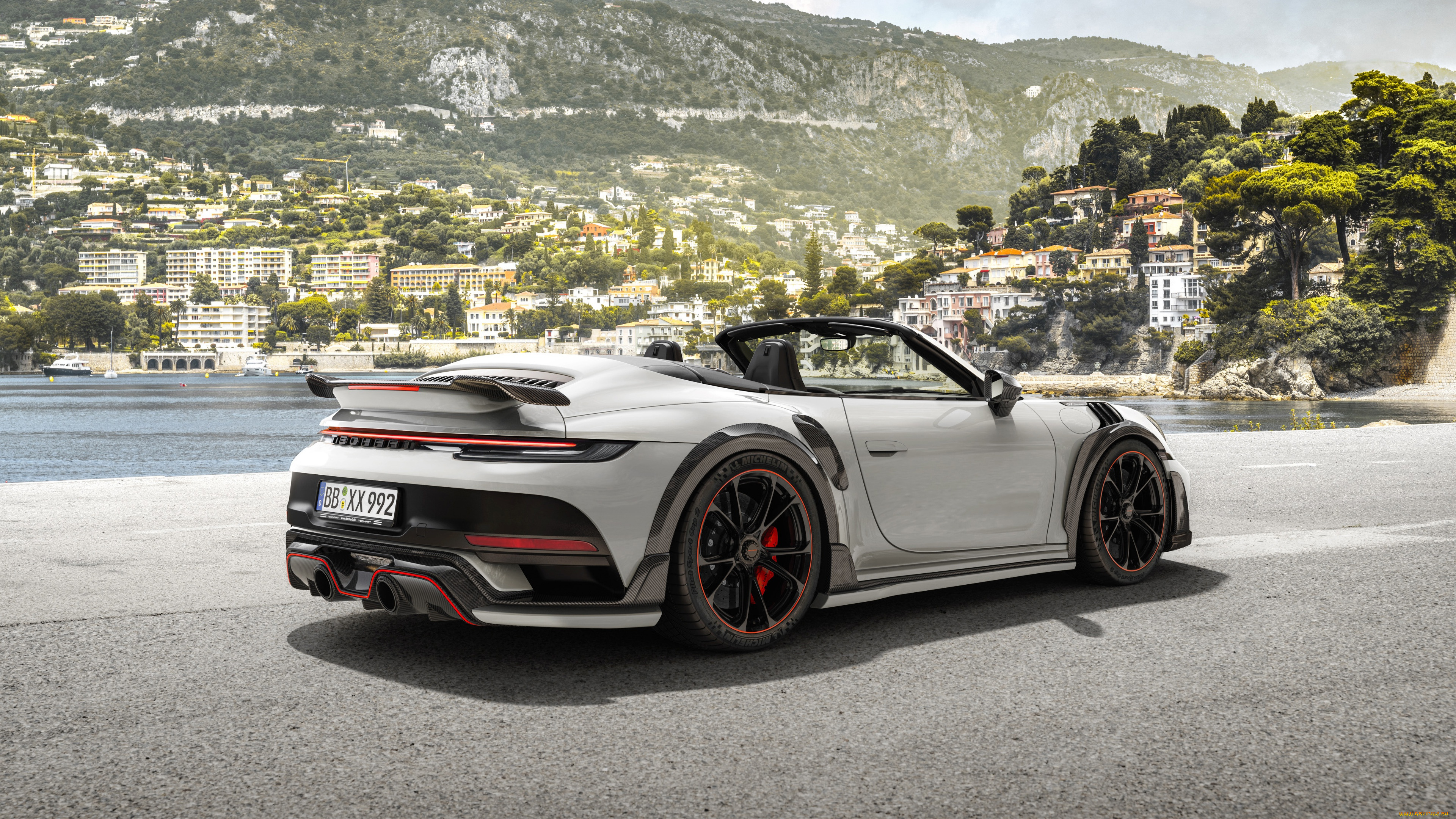 автомобили, porsche, кабриолет, 911, turbo, cabriolet, techart, 2021, gtstreet, r