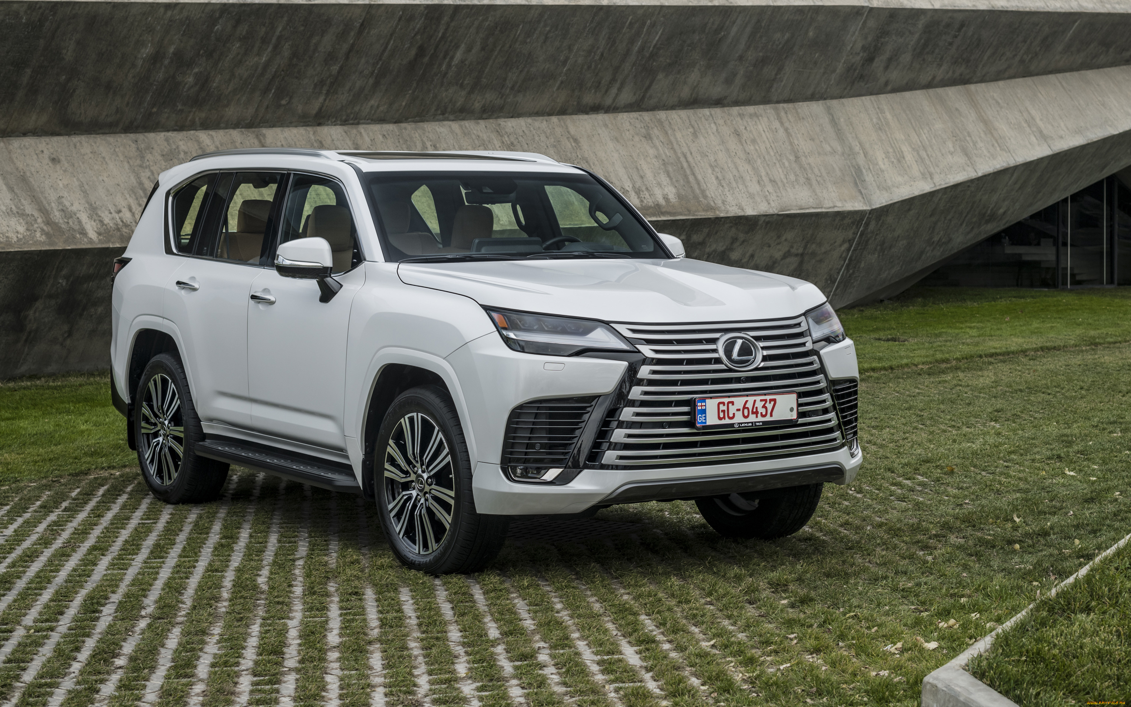 автомобили, lexus, 2021, lx, 4k, экстерьер, вид, спереди, белый, внедорожник, 500d, японские, лексус