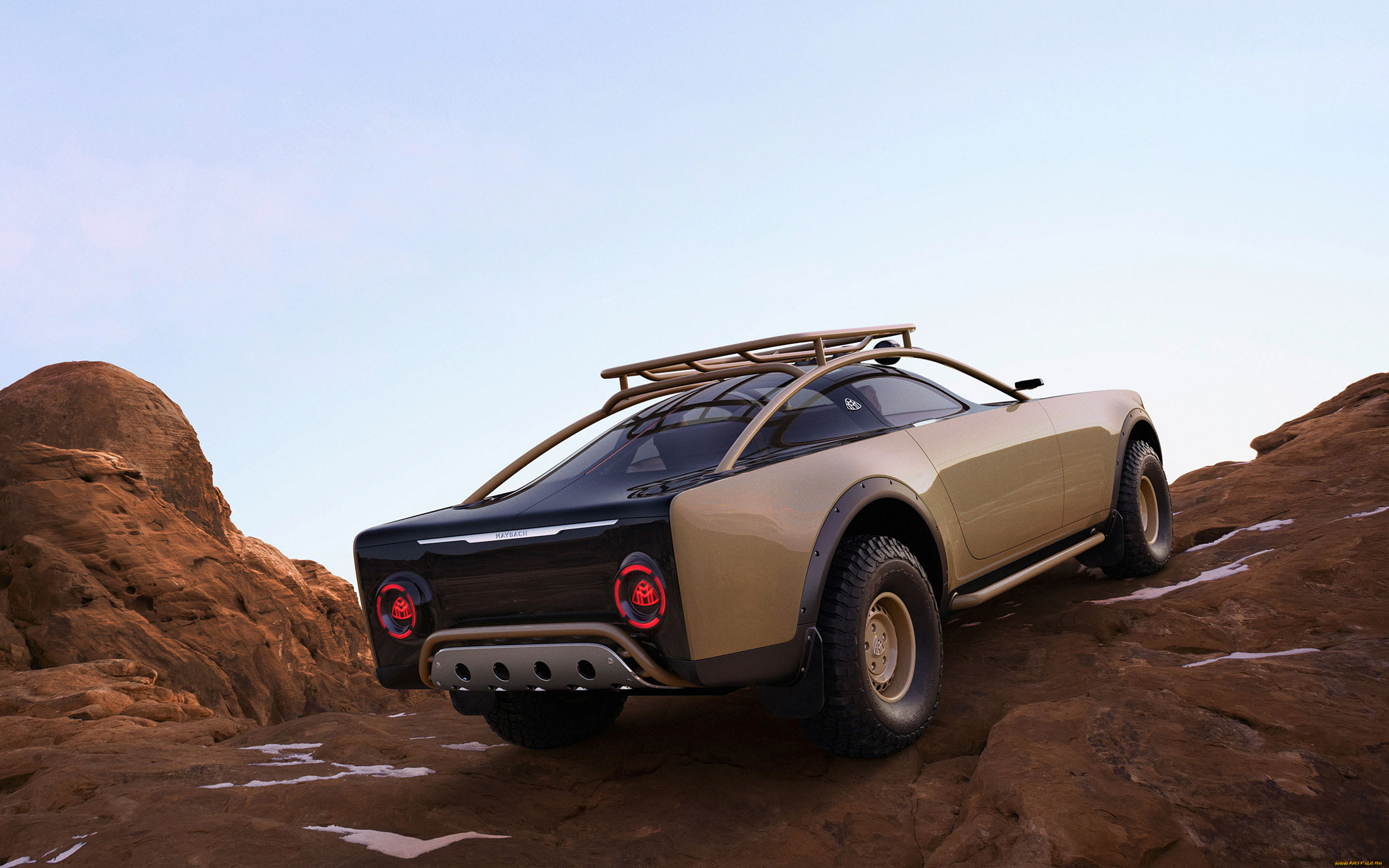 автомобили, maybach, 2021, mercedes, benz, project, concept, 4k, вид, сзади, роскошный, пикап, немецкие, мерседес, бенц, проект, майбах, концепт