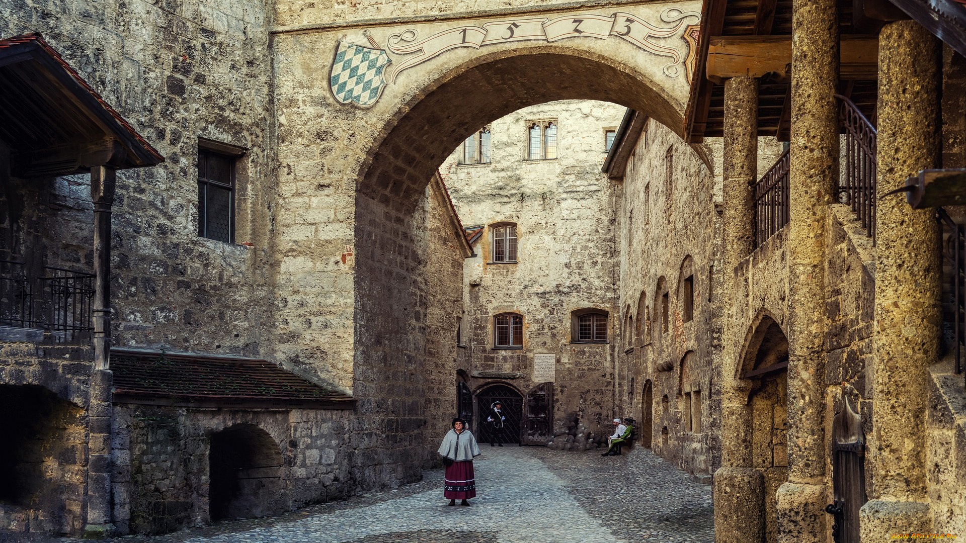 burghausen, castle, города, замки, германии, burghausen, castle