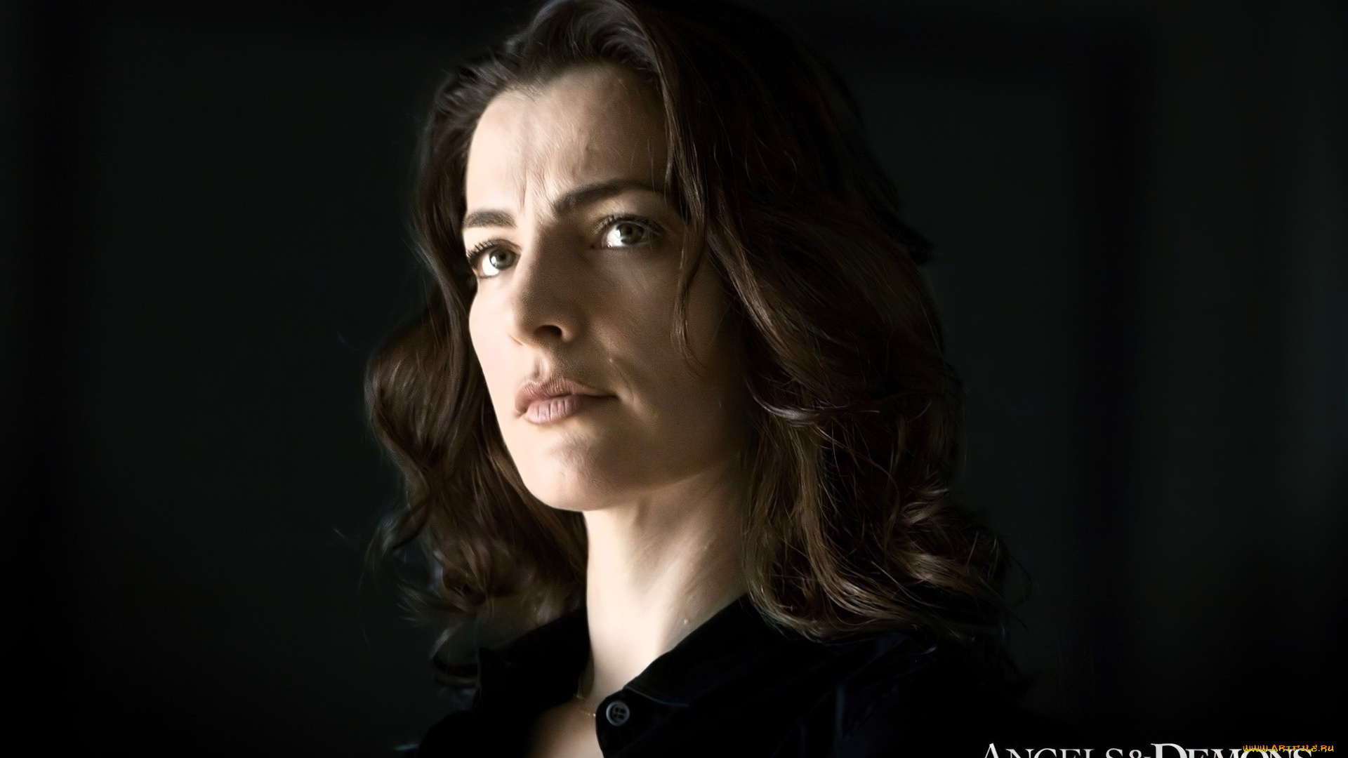 кино, фильмы, angels, &, demons, женщина, лицо