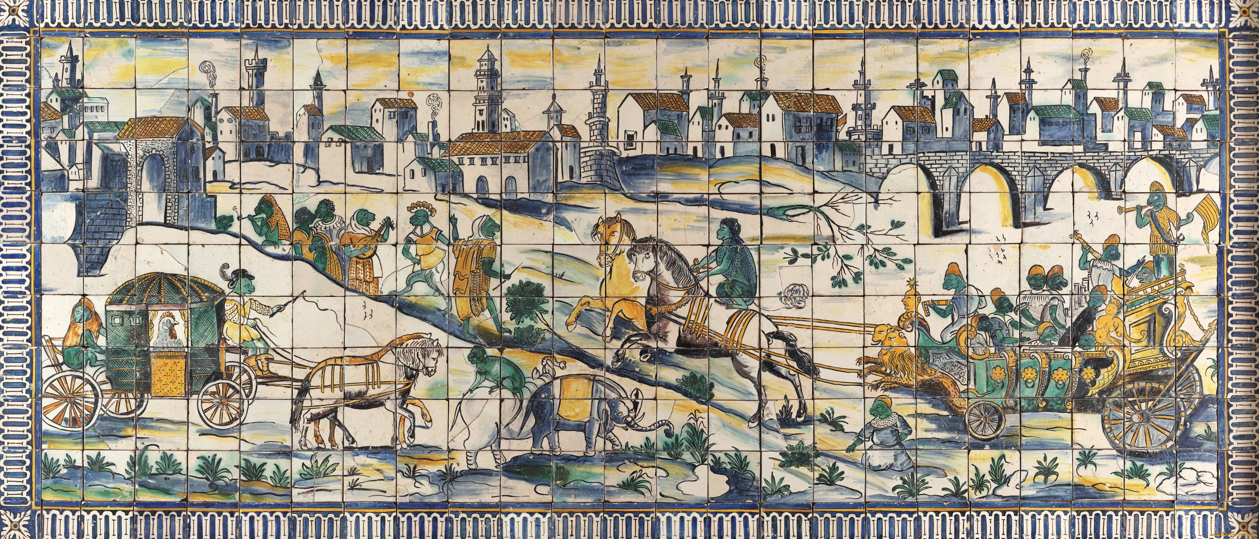 разное, рельефы, , статуи, , музейные, экспонаты, мозаика, плитка, живопись, художественное, произведение, история, типичной, португальской, плитки, азулежу, музей, лиссабон