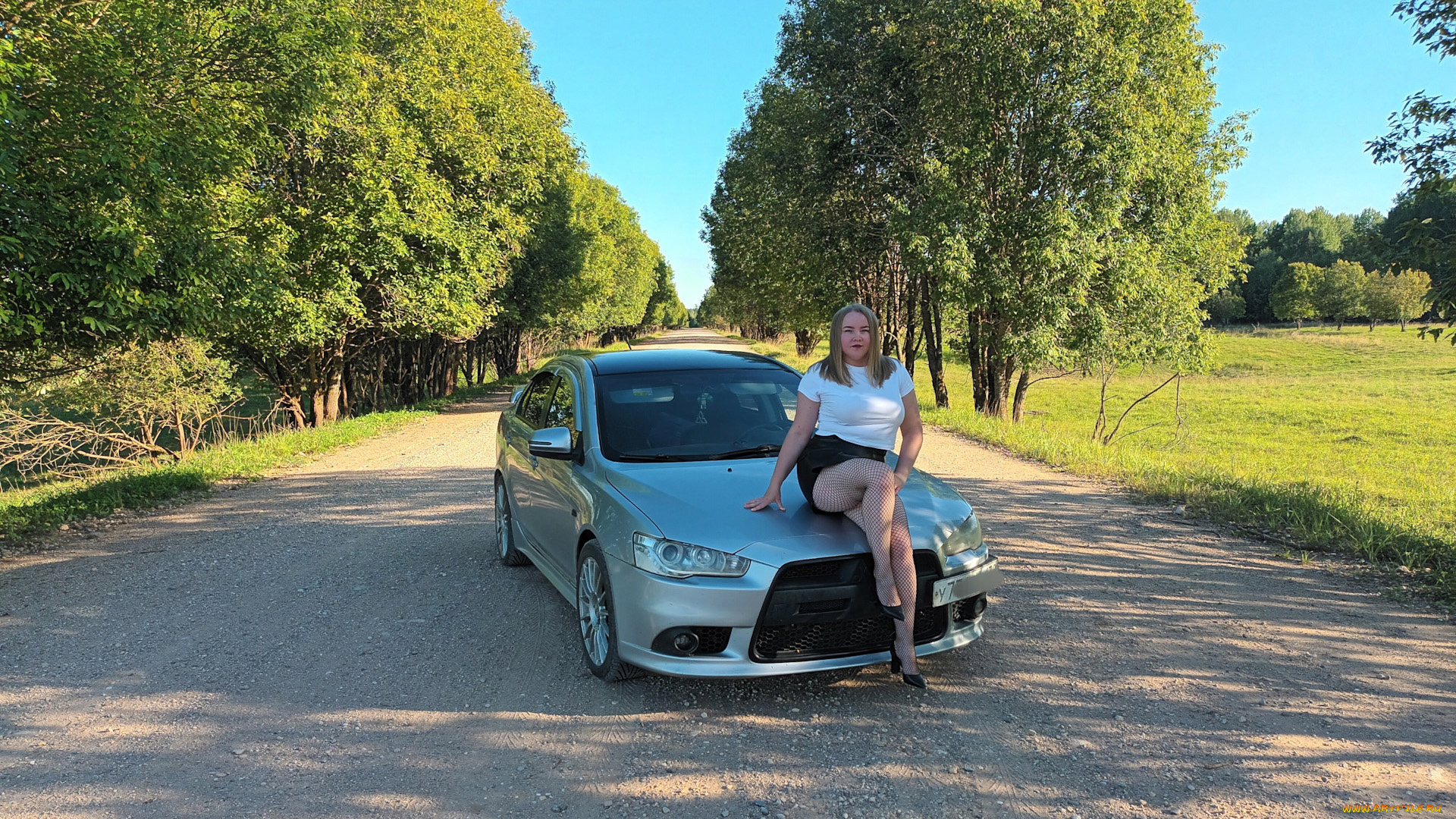 автомобили, -авто, с, девушками, mitsubishi, lancer