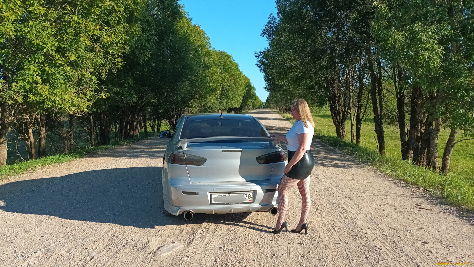 автомобили, -авто, с, девушками, mitsubishi, lancer