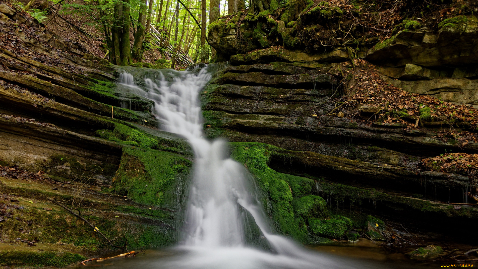 природа, водопады, пейзаж