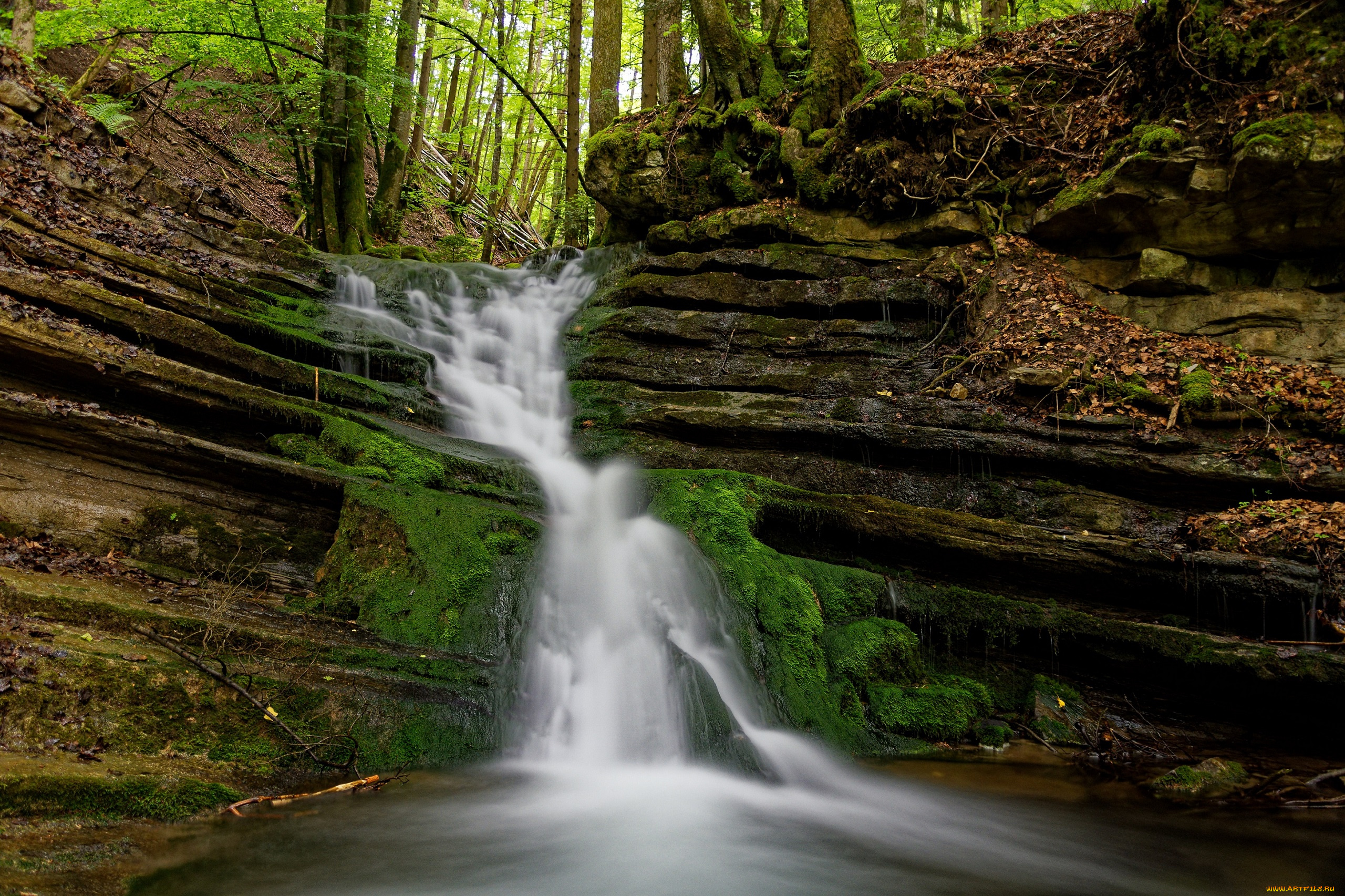 природа, водопады, пейзаж