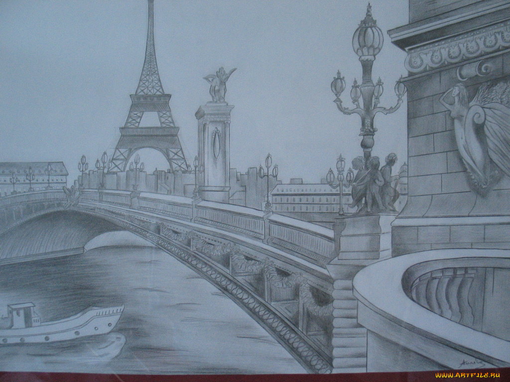 рисованные, города