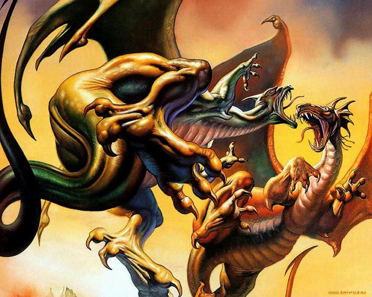 фэнтези, драконы