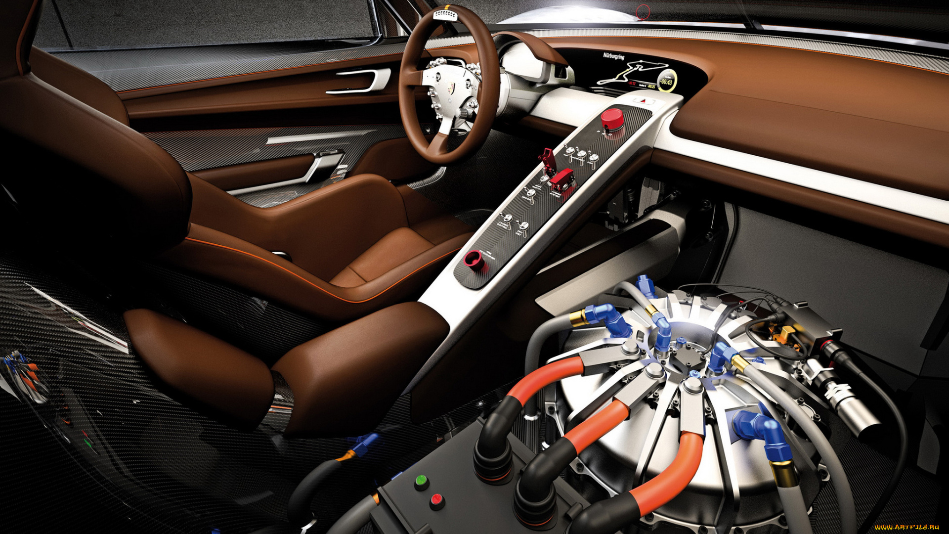 918, rsr, concept, 2011, автомобили, спидометры, торпедо, porsche