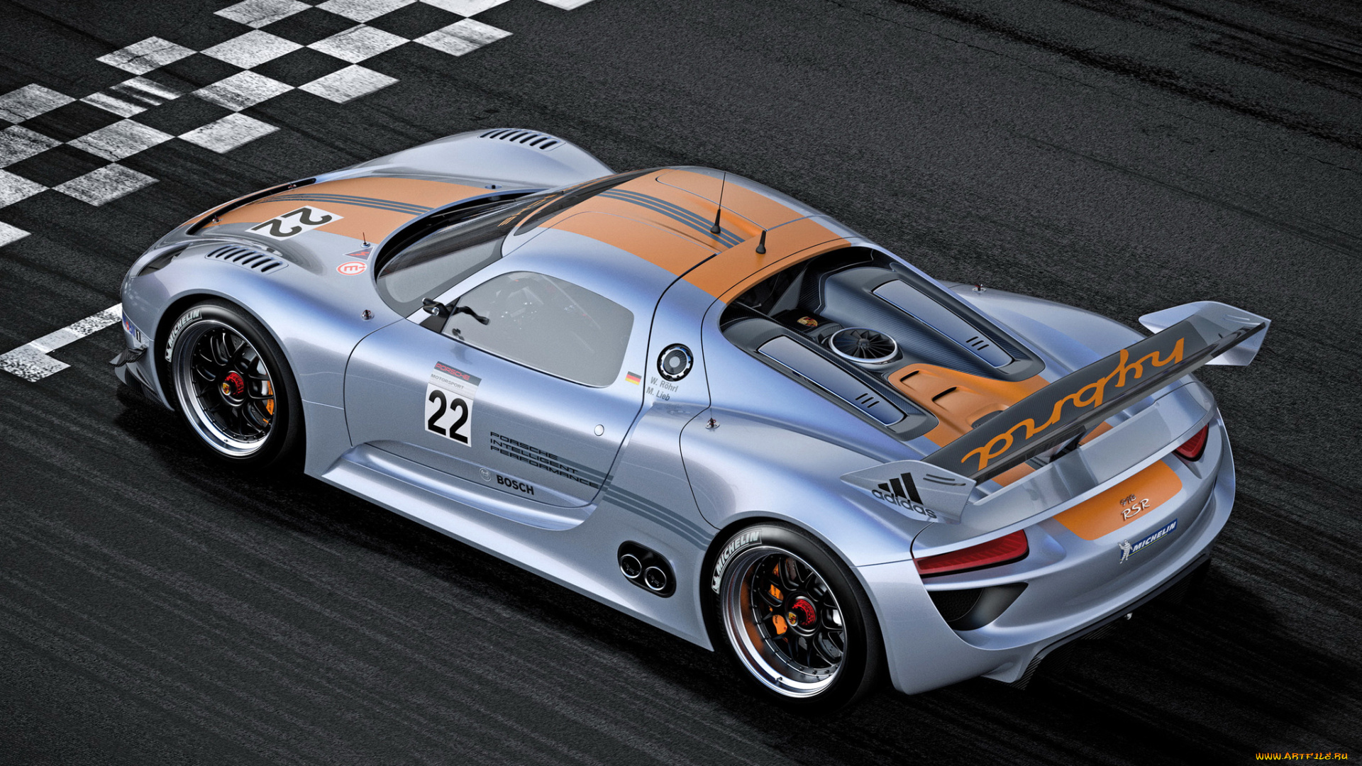 автомобили, porsche, 918, rsr