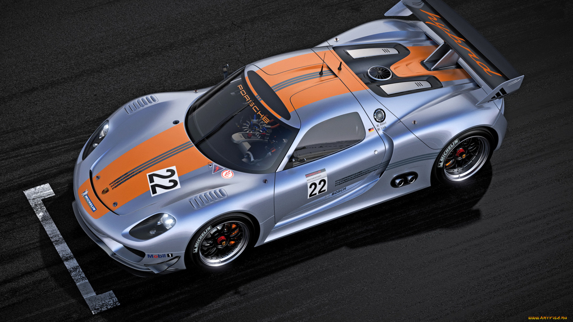 автомобили, porsche, 918, rsr