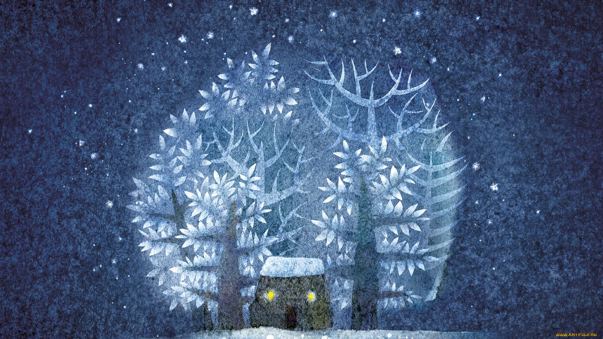 рисованные, природа