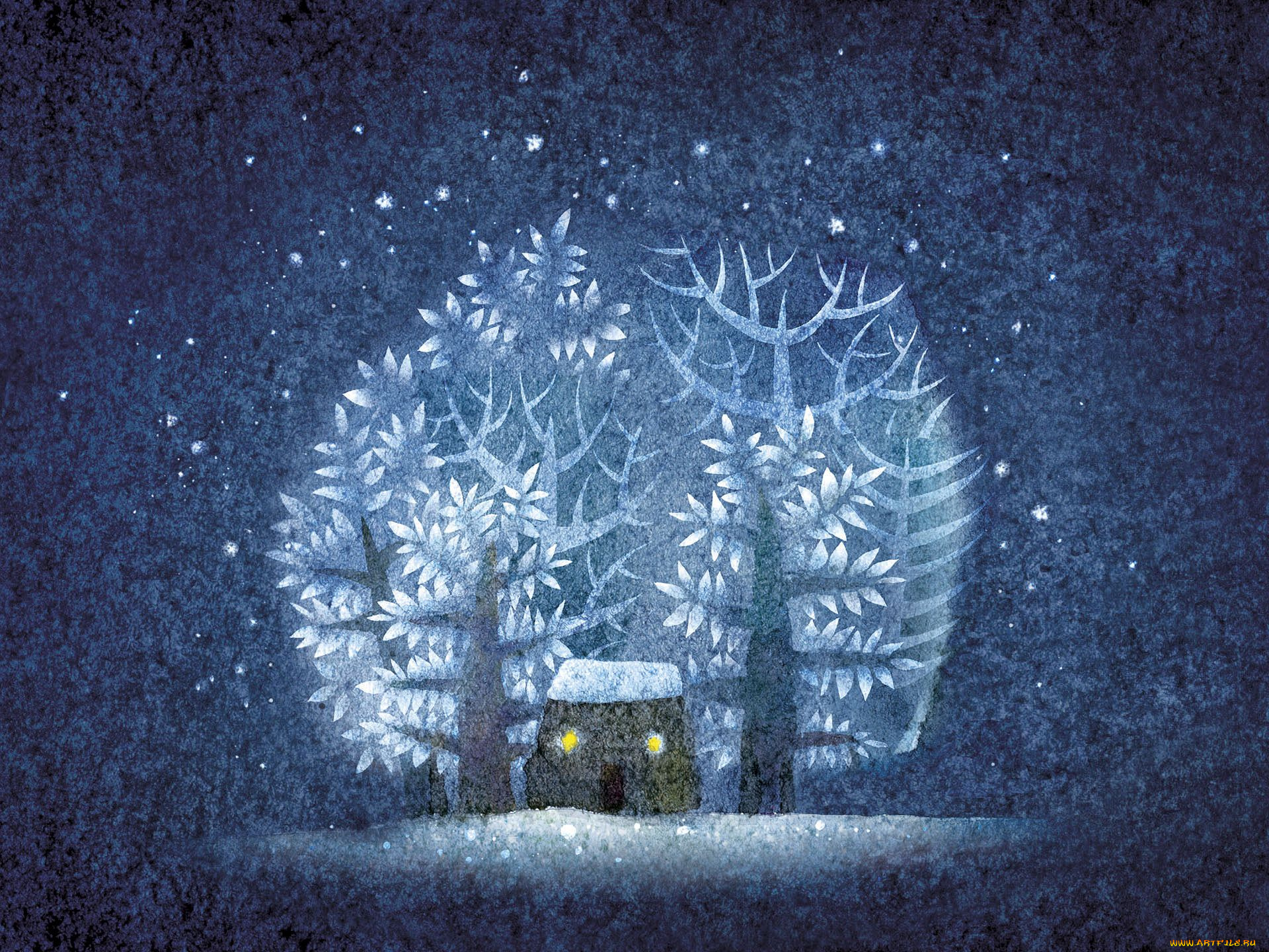 рисованные, природа