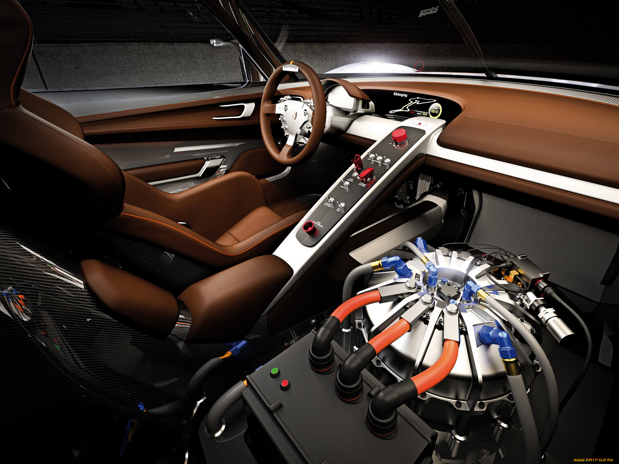 918, rsr, concept, 2011, автомобили, спидометры, торпедо, porsche